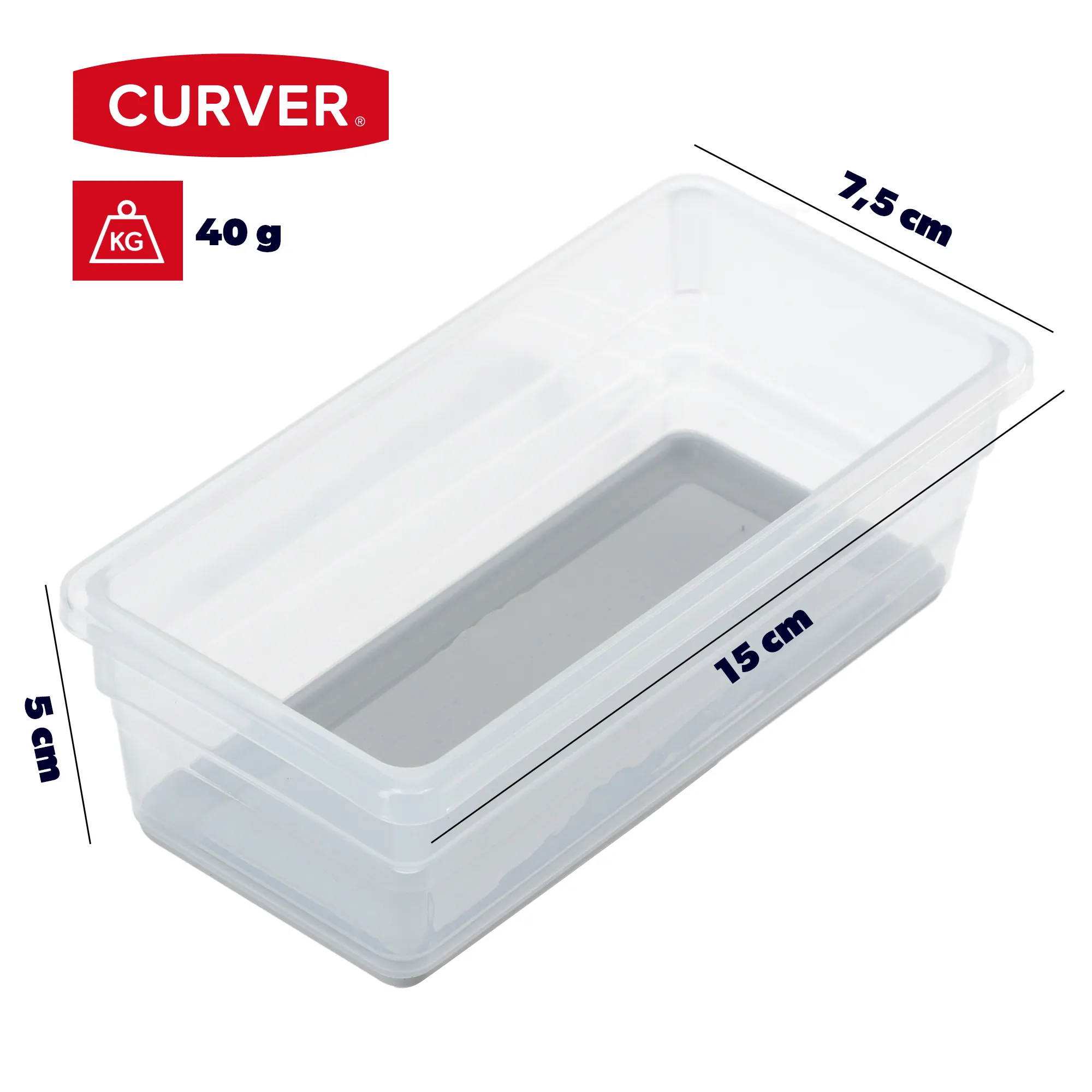 Curver Sistemo stalčių organizatorius 15 x 7,5 cm