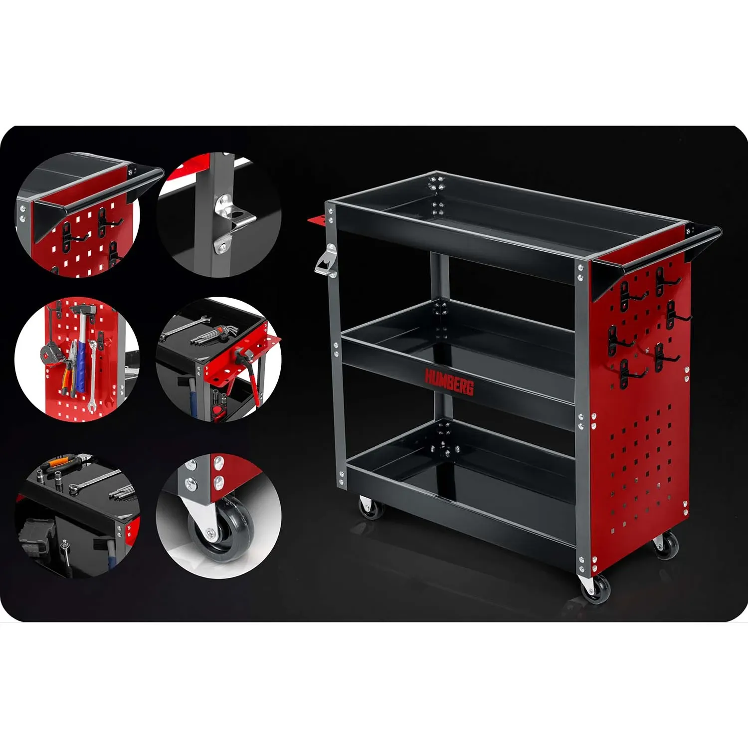 Humberg HM-515 dirbtuvių įrankių vežimėlis - nuotrauka 1