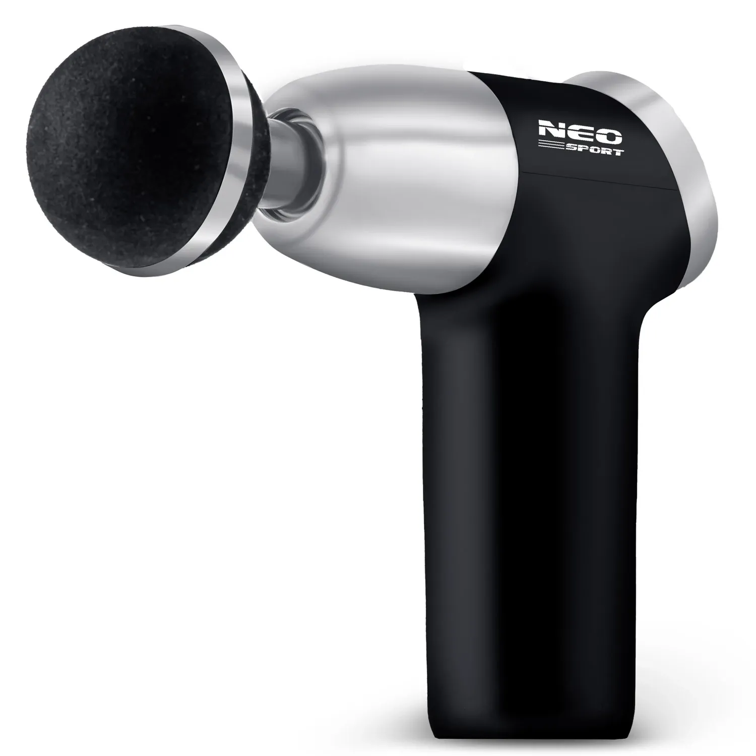 Kūno masažo pistoletas NS-500 Neo-sport, juodas, 8 antgaliai - nuotrauka 1