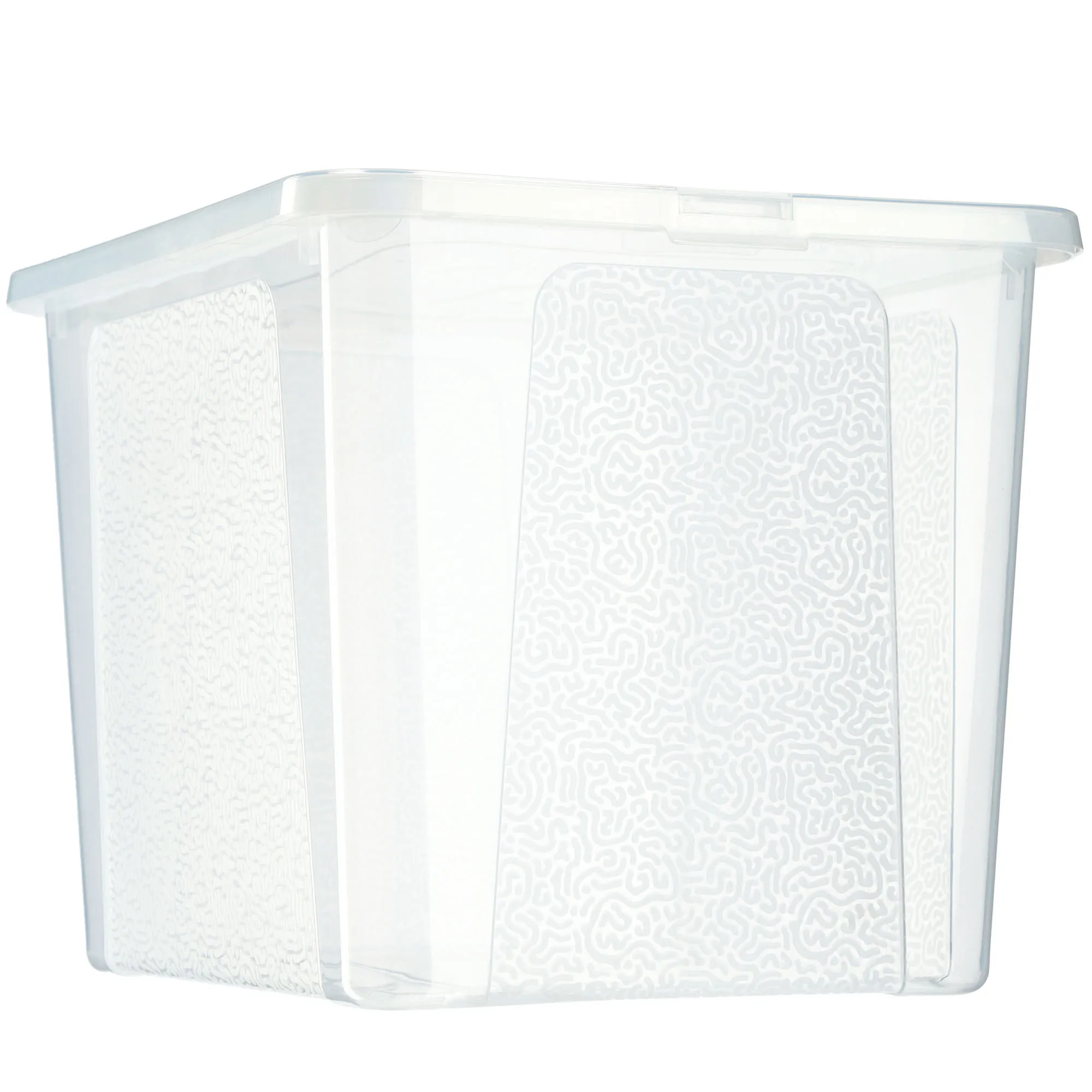 Dozza 30 litrų laikymo konteineris su dangčiu, bespalvis