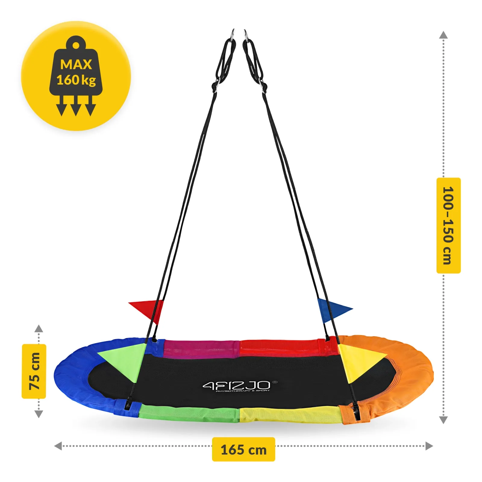 Vaikiškos sodo sūpynės „Stork%27s Nest“ 165 cm