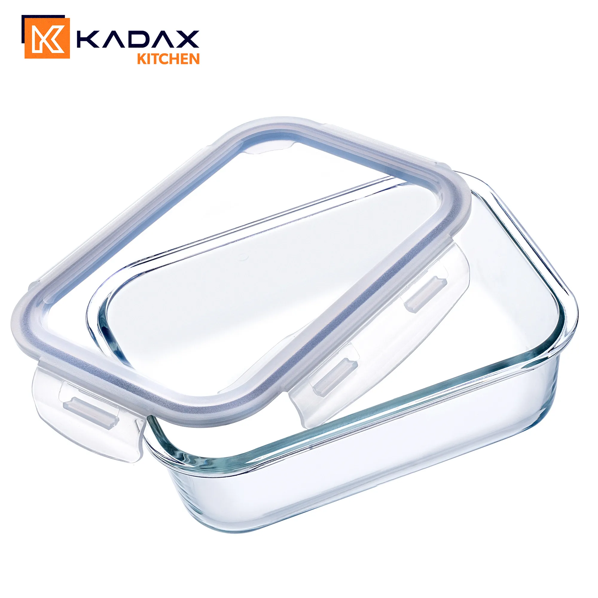 Athie stačiakampių indelių rinkinys 370 ml + 640 ml + 1040 ml + 1520 ml