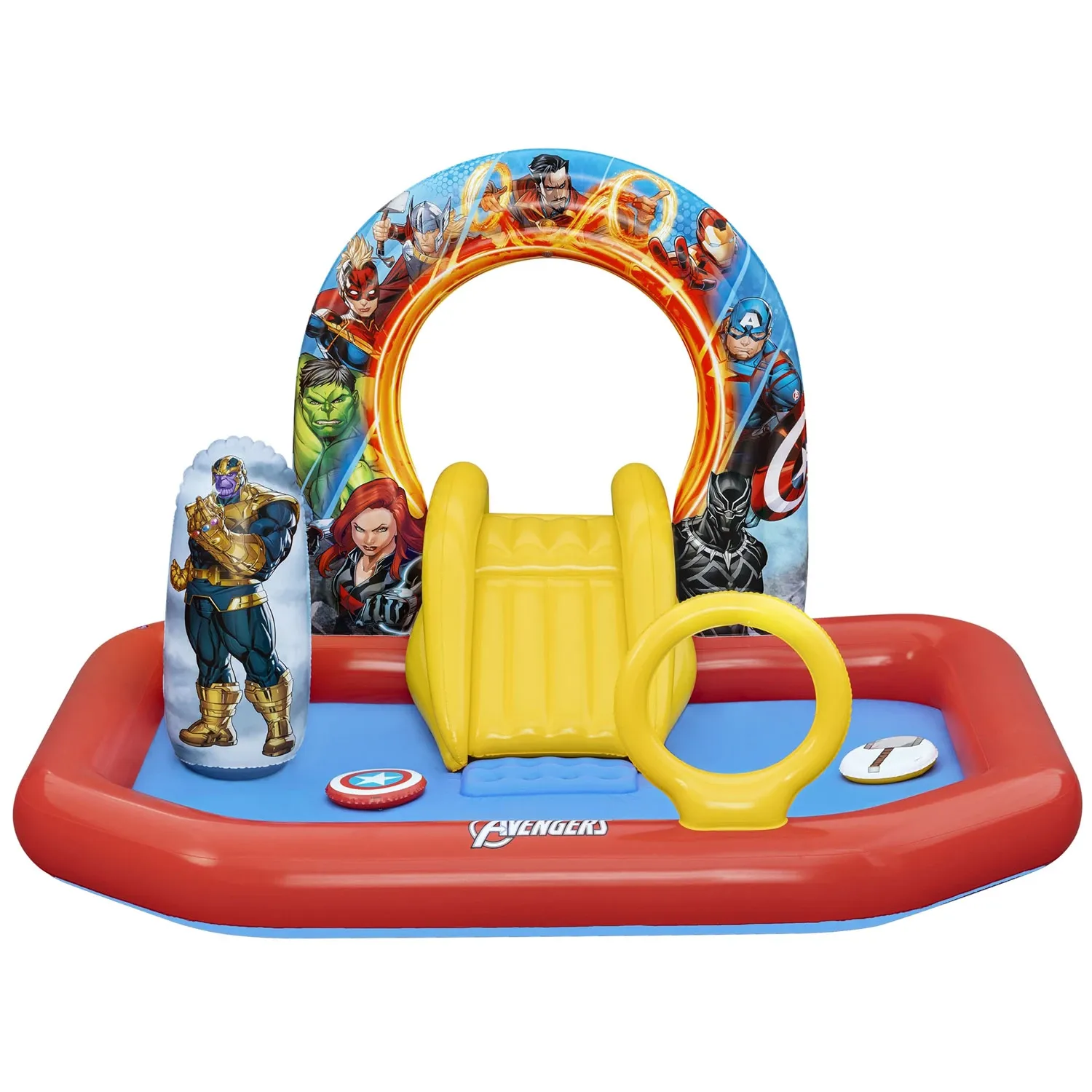 Pripučiama žaidimų aikštelė „Avengers“ 211 x 198 x 125 cm „Bestway 98800“ - nuotrauka 1