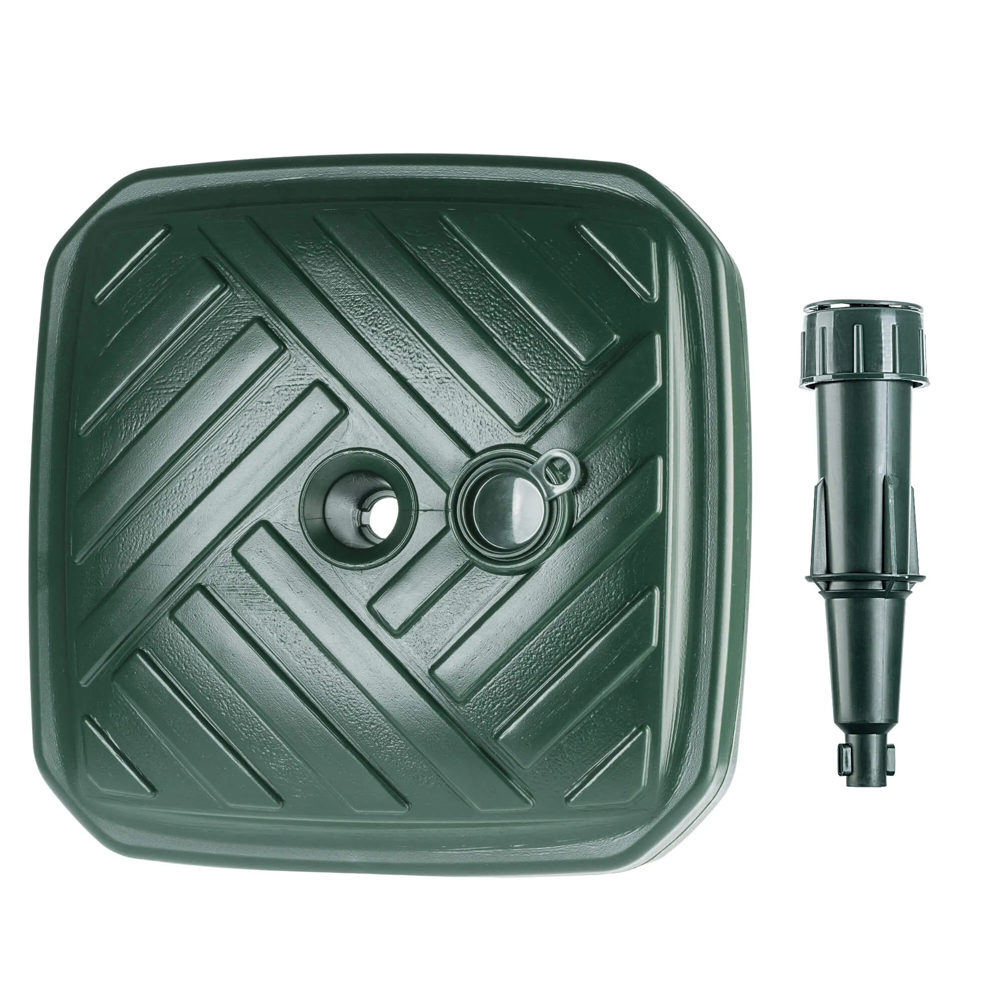 „Solero“ sodo skėčio pagrindas su juostelėmis, kvadratinis, žalias