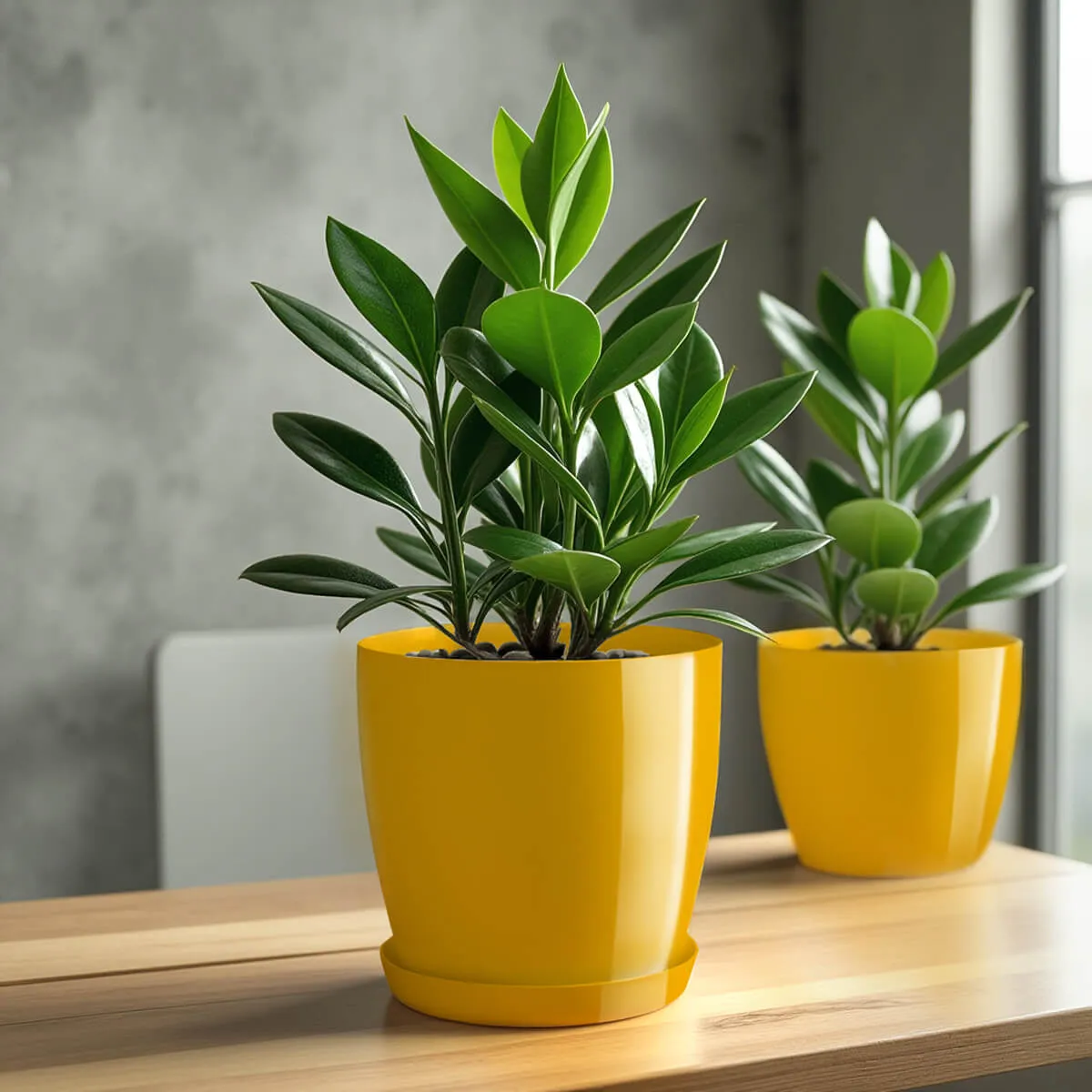 Gėlių vazonas su lėkštute 14 cm