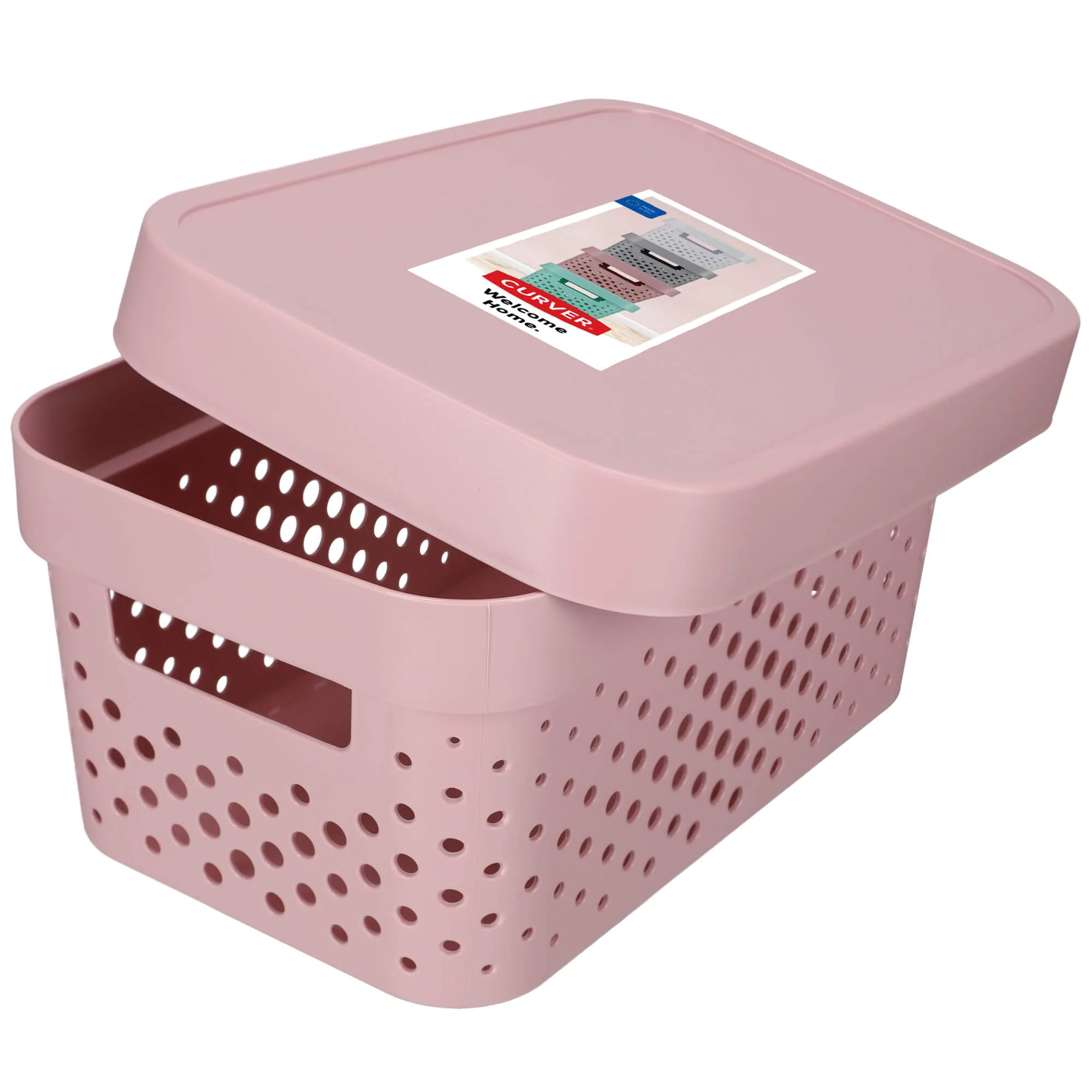„Infinity Curver“ 4,5 l ažūrinis indas su dangteliu, rožinis