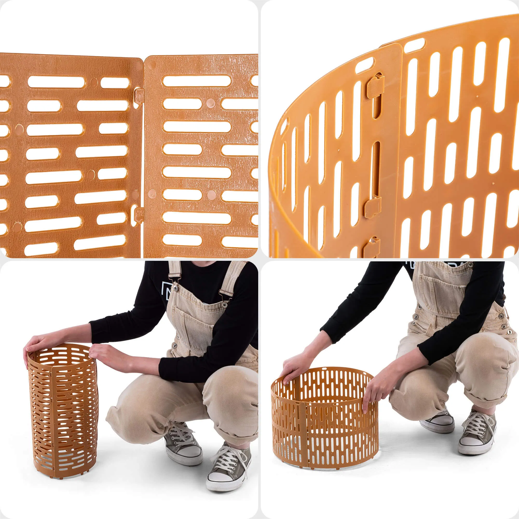 Ydes medžio kamieno uždangalai 20 x 33 cm rudi 6 vnt.