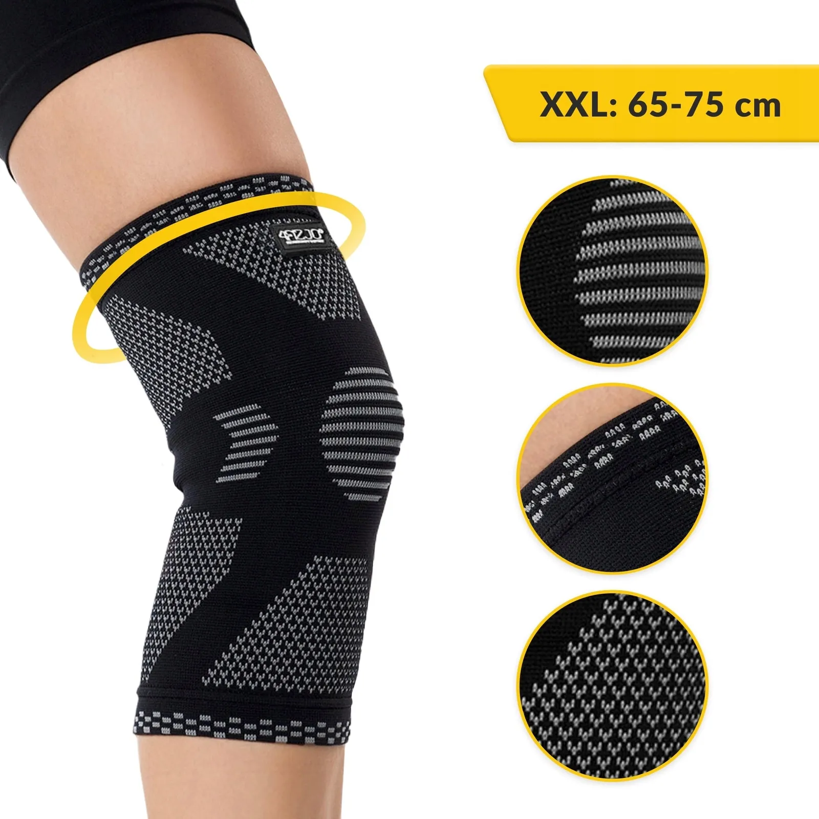 Elastinė kelio atrama XXL pilka