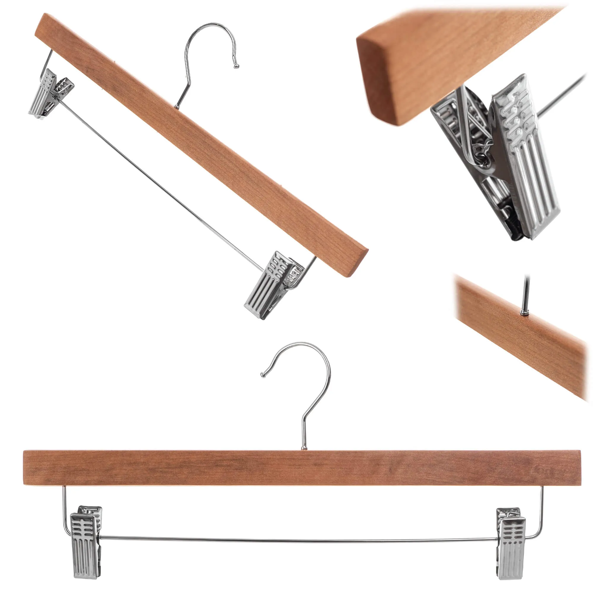 Medinis drabužių pakabukas su segtukais Husson 1 vnt.