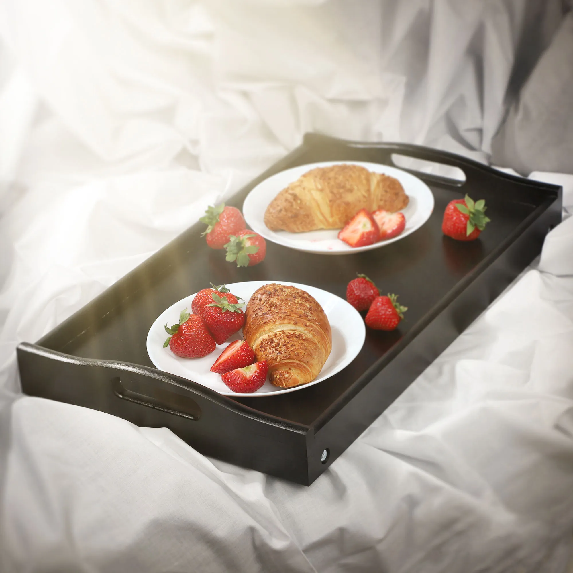 „Solia“ pusryčių stalas, nešiojamam kompiuteriui, 50 cm, juodas