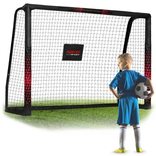 Futbolo vartai 180 x 120 x 60 cm NS-463 juodi ir raudoni - nuotrauka 1
