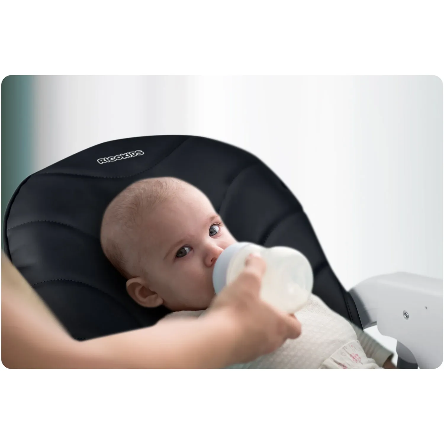 Ricokids Tulo maitinimo kėdutė, juoda - nuotrauka 1