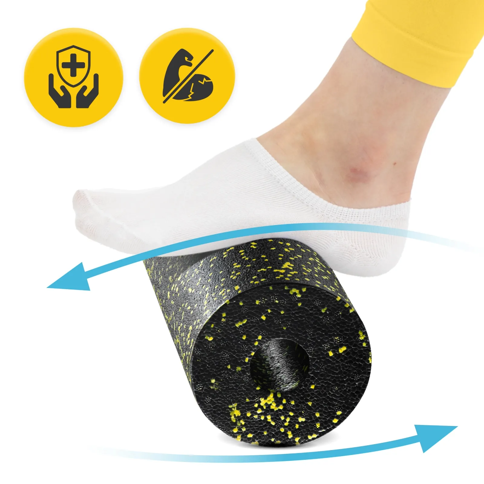 EPP putplasčio masažinis volelis 45 cm geltonas
