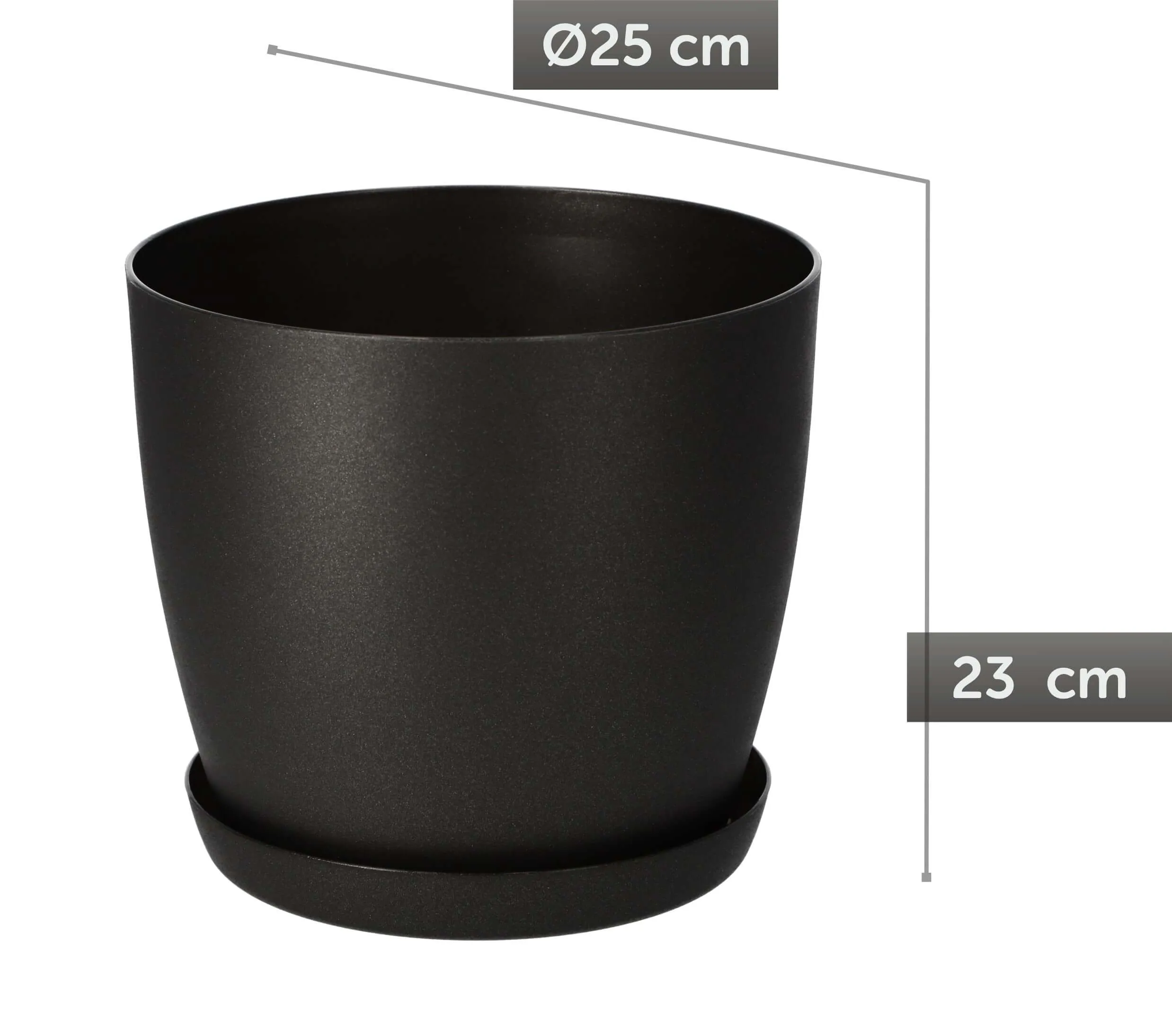 Agen vazonas su lėkštute 25 cm