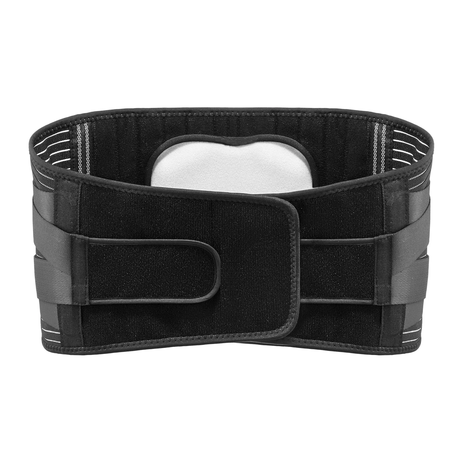 XXL dydžio juodos spalvos ortopedinis diržas juosmens stuburui