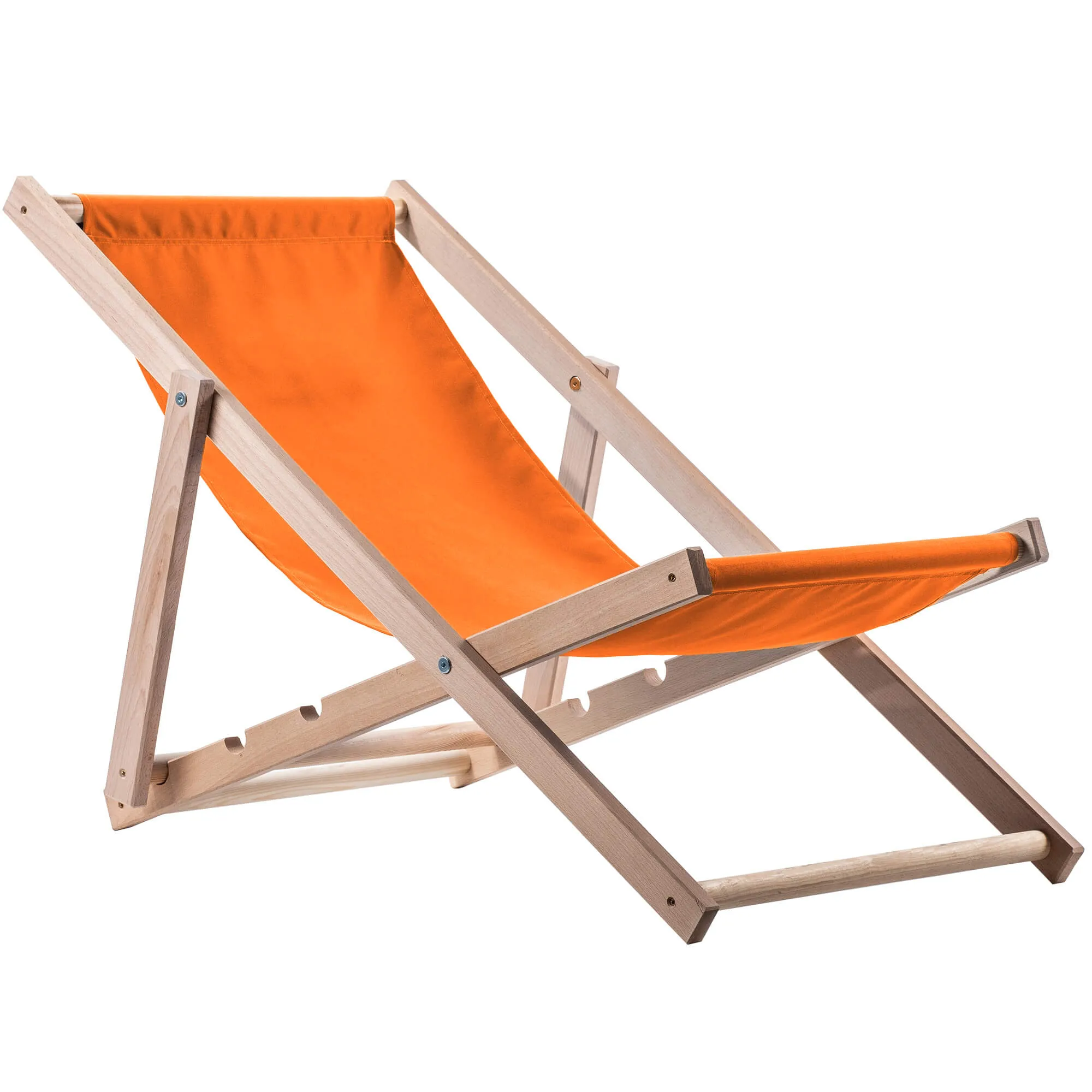 Tulon medinis šezlongas 80 x 63 cm oranžinis