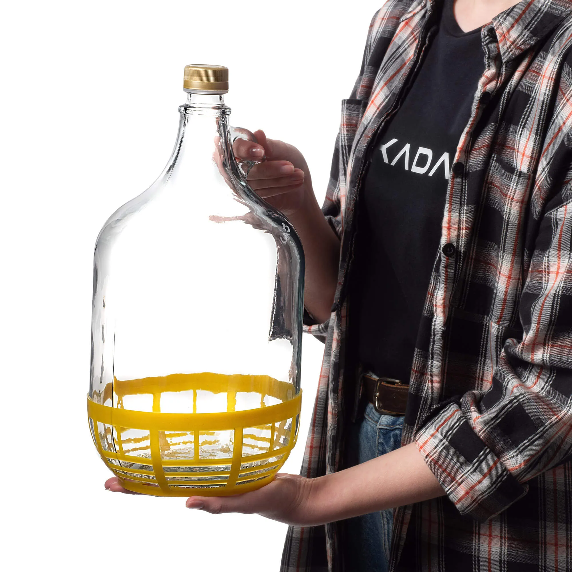 Vyno buteliai su užsukamu dangteliu, 5 l, 6 vnt.