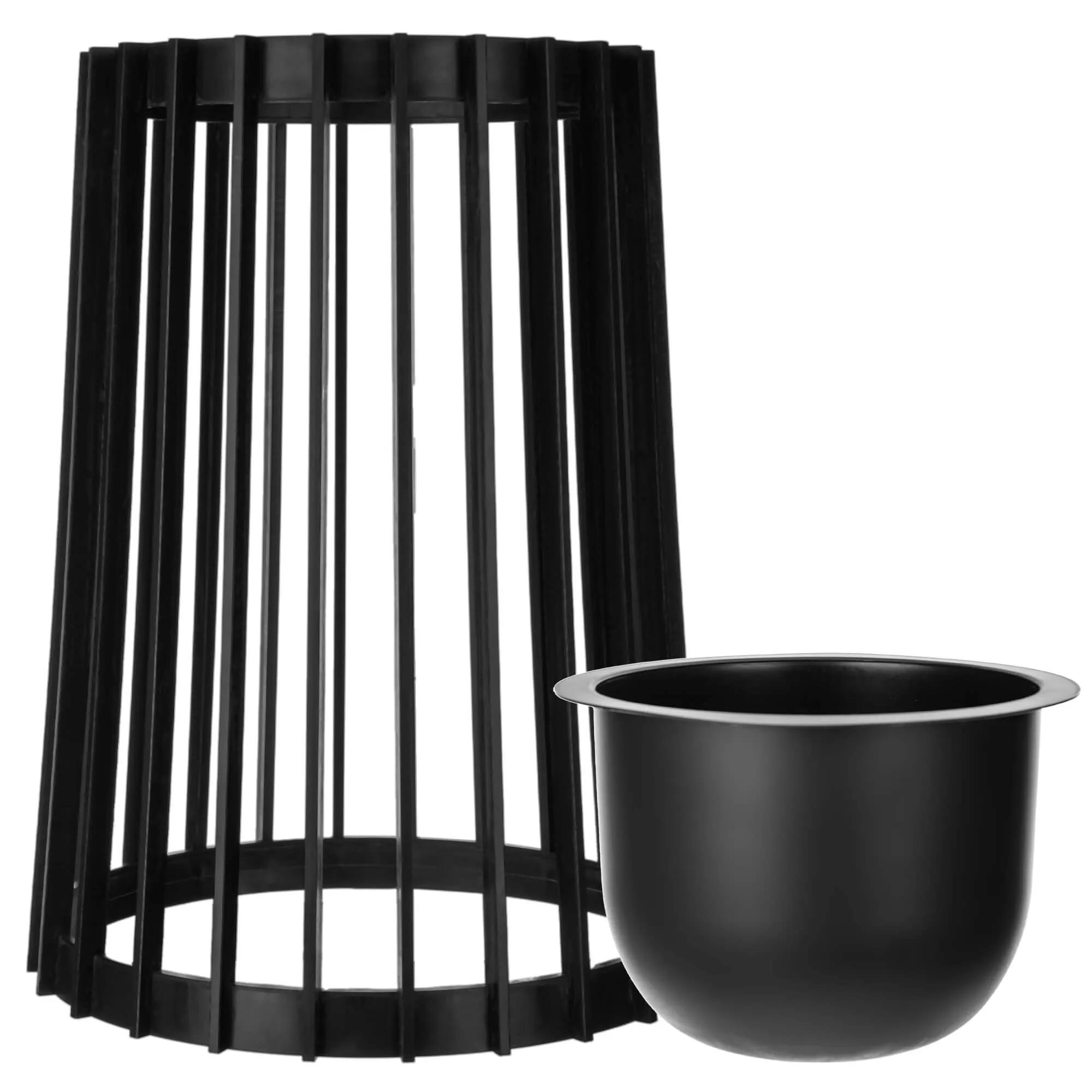 Aytre dvipusis augalų stovas 54 cm juodas + įdėklas