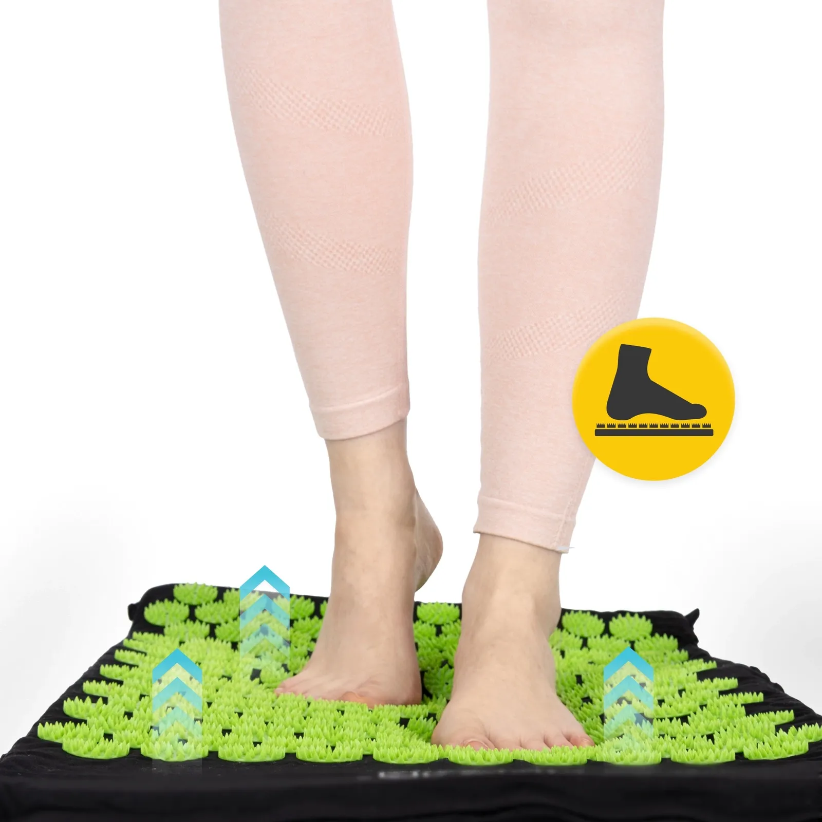 Didelis akupresūros kilimėlis su pagalvėle