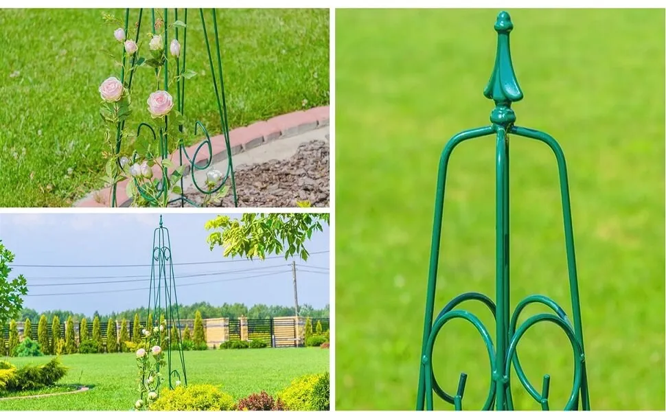 Sodo piramidė gėlėms 30 x 150 cm
