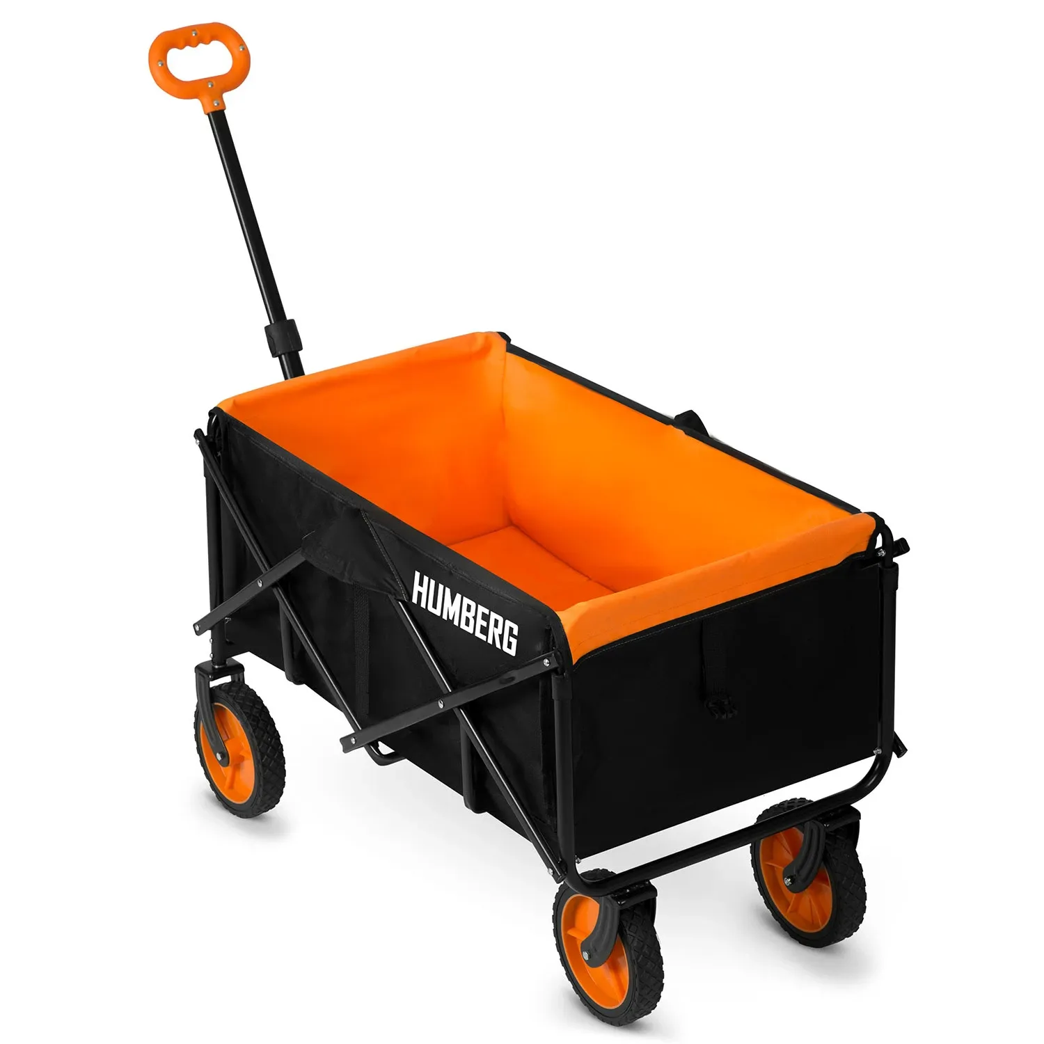 Sulankstomas transportavimo vežimėlis su tinklu 100l Humberg HM-513 - nuotrauka 1