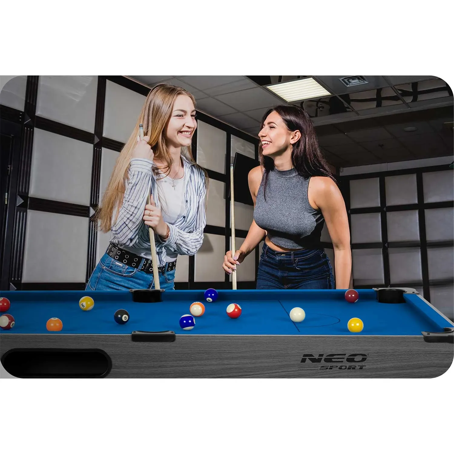 Neo-Sport NS-809 biliardo stalas su priedais - nuotrauka 1