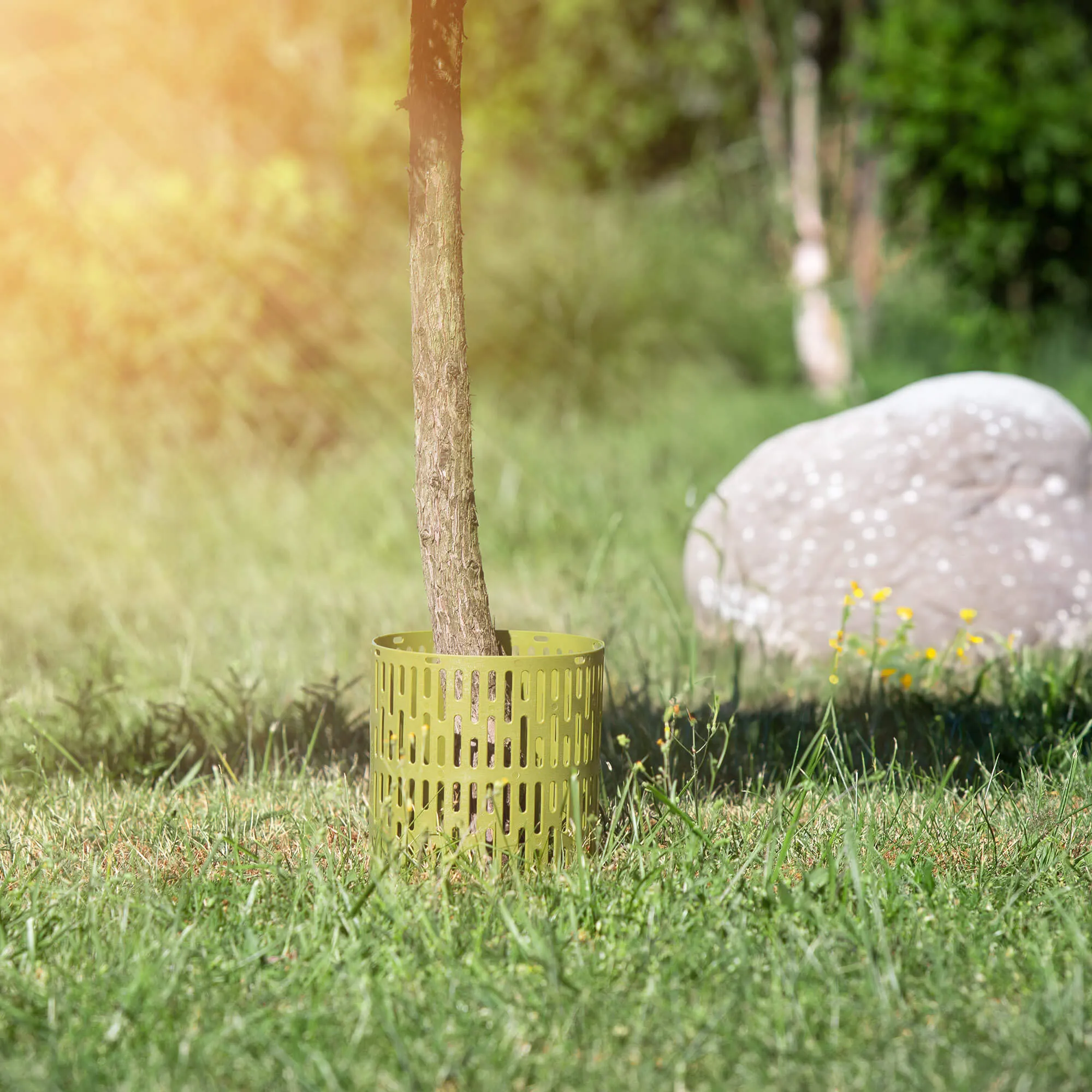 Ydes medžio kamieno uždangalai 20 x 33 cm žali 3 vnt.