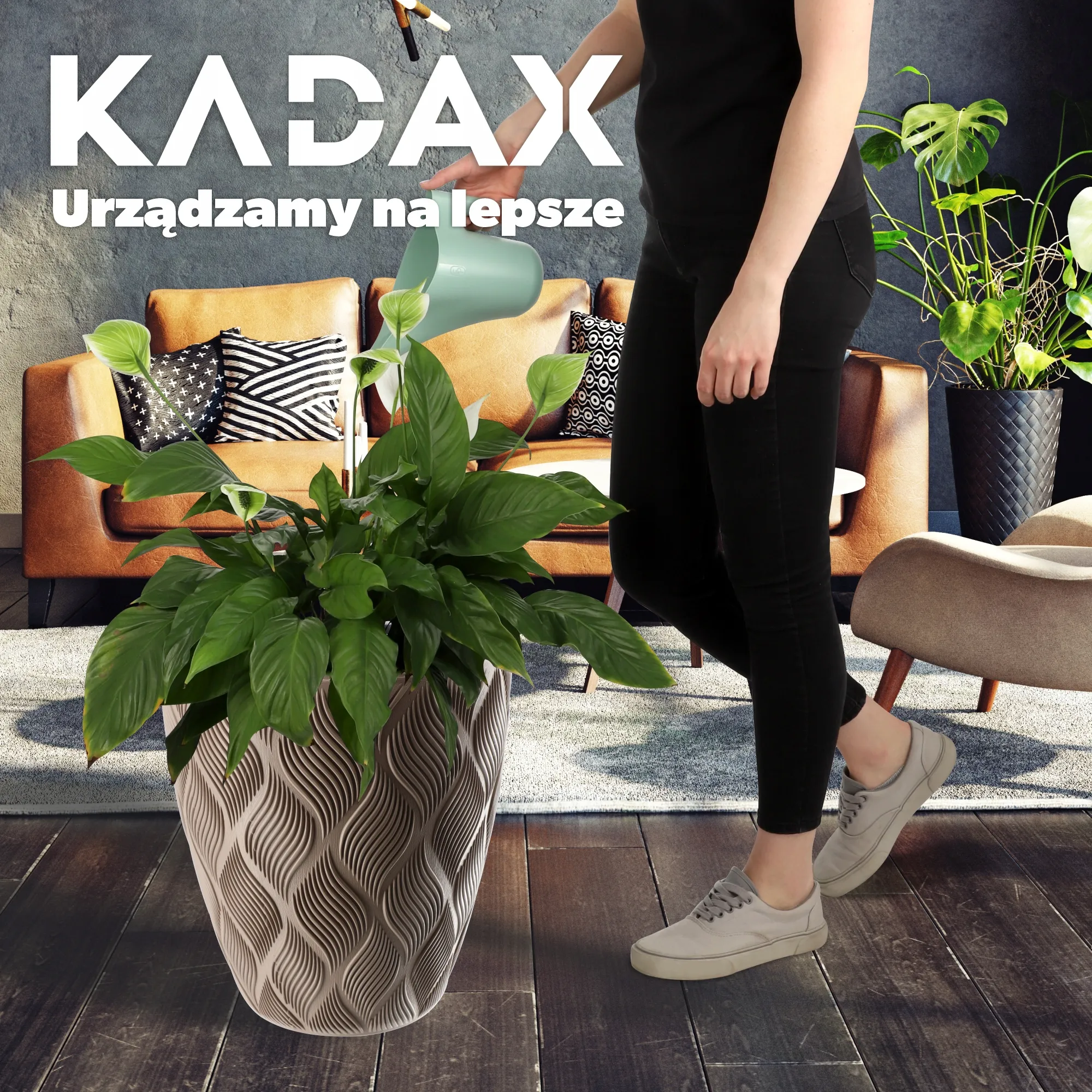 Jesi gėlių vazonas su įdėklu 30 cm