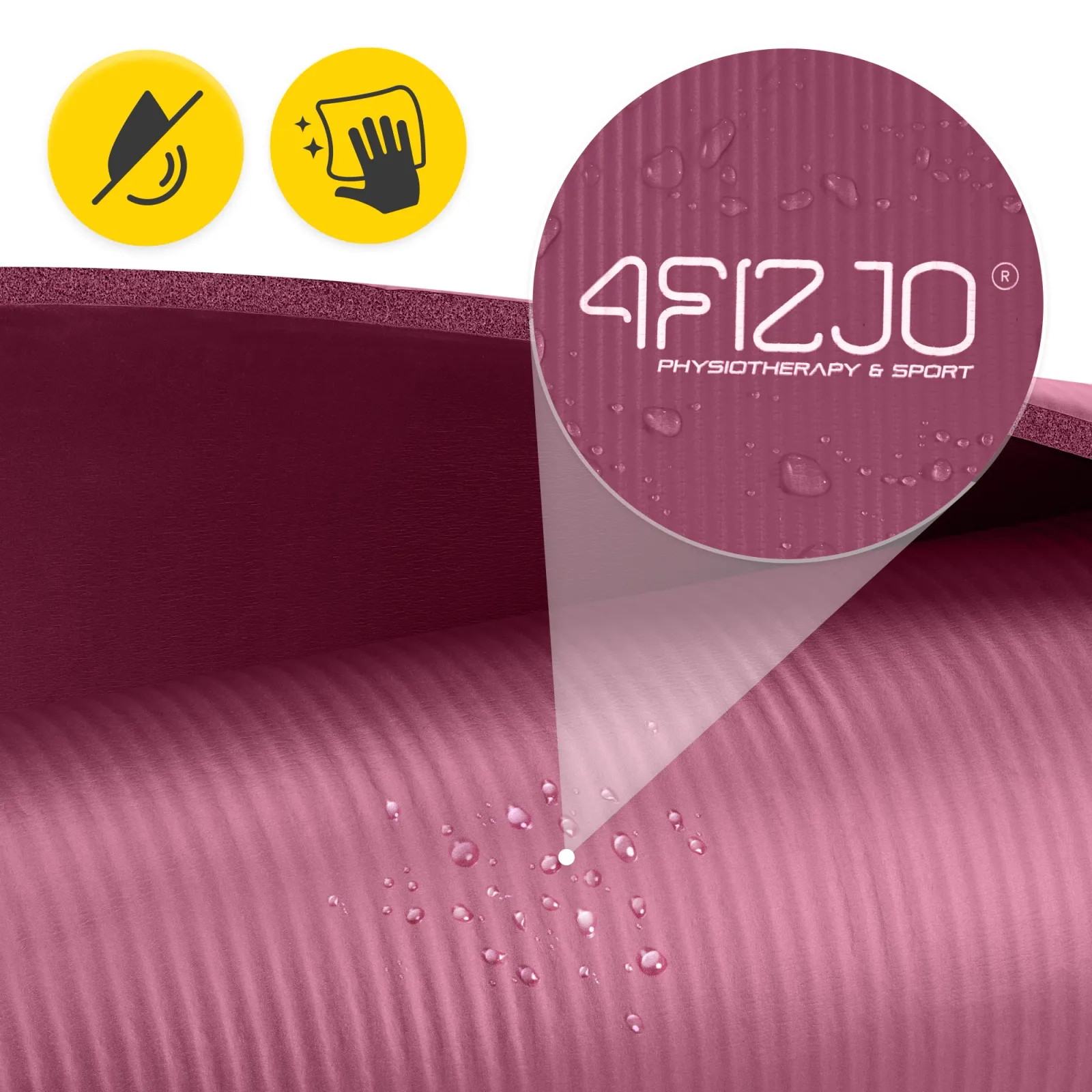 NBR fitneso ir jogos kilimėlis 180 × 60 × 1