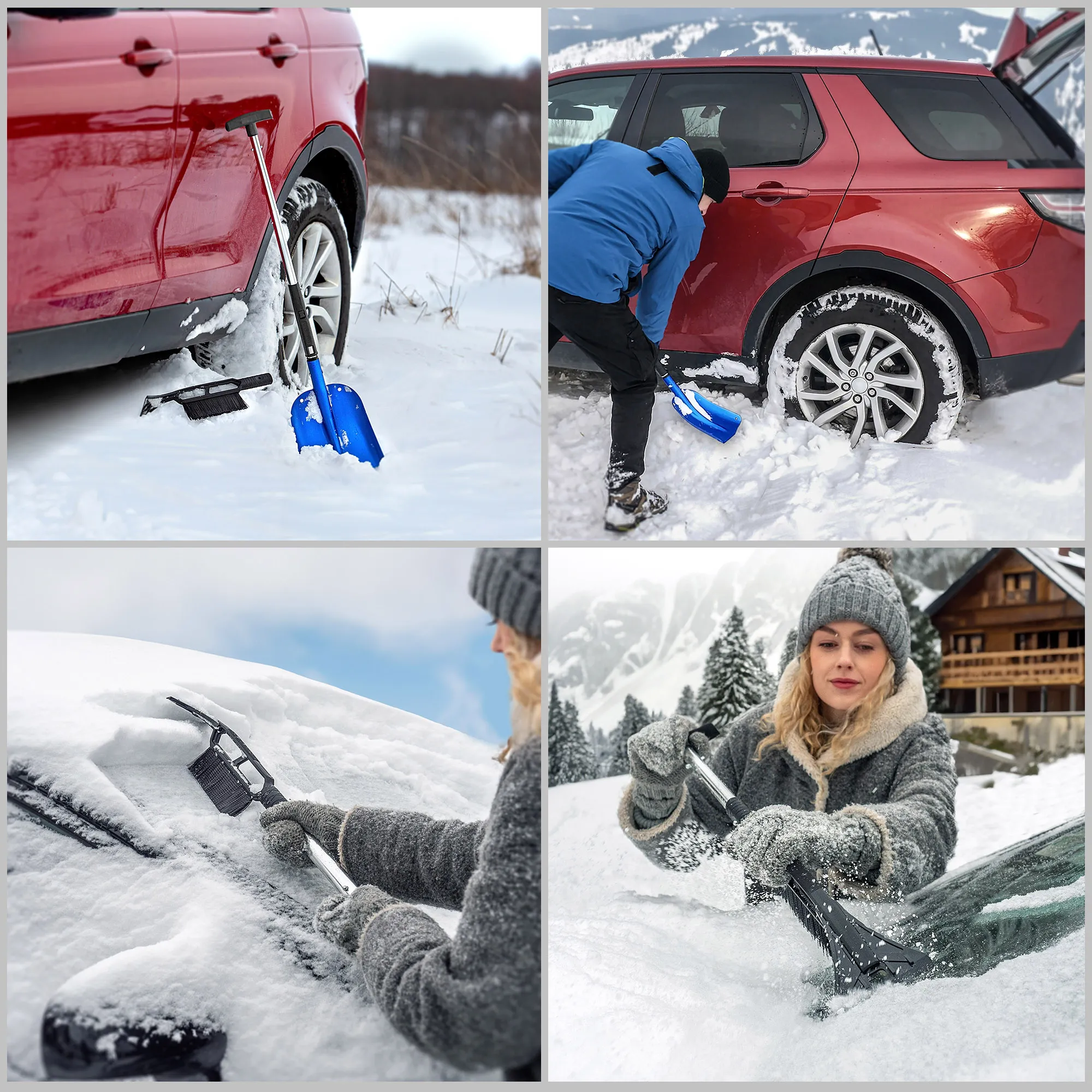 „Coura“ 3 viename sniego kastuvas, mėlynas