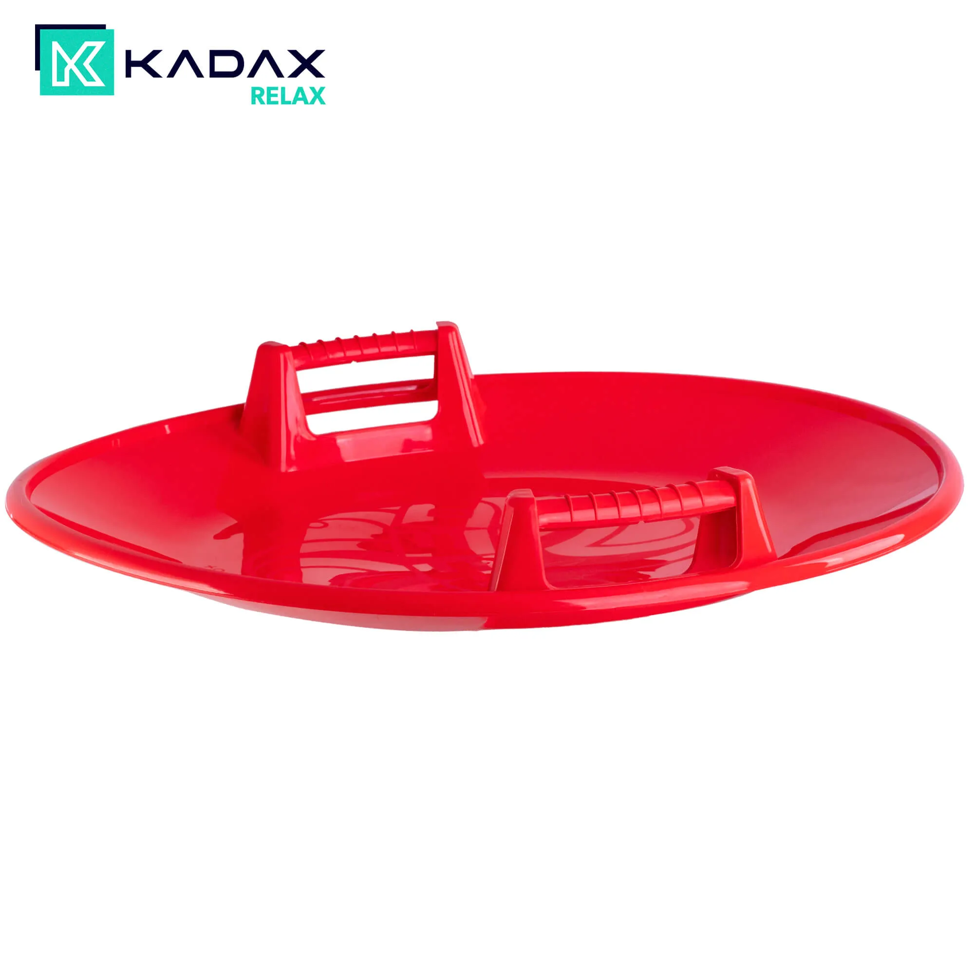 Trin plastikinė čiuožykla, apvali, raudona