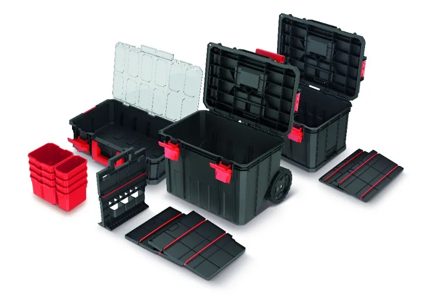 KISTENBERG Modular Solution 4in1 įrankių dėžės rinkinys B – KMSS553585B – juoda