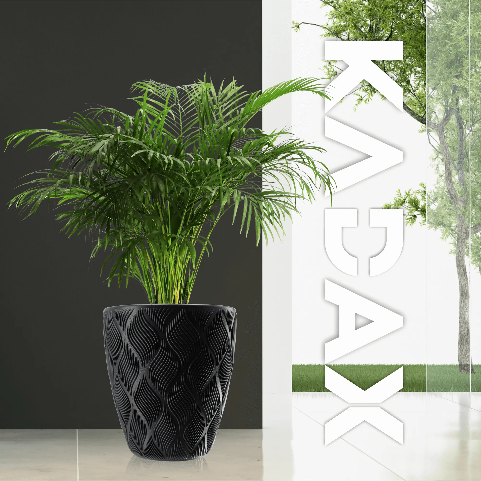 Jesi gėlių vazonas su įdėklu 40 cm