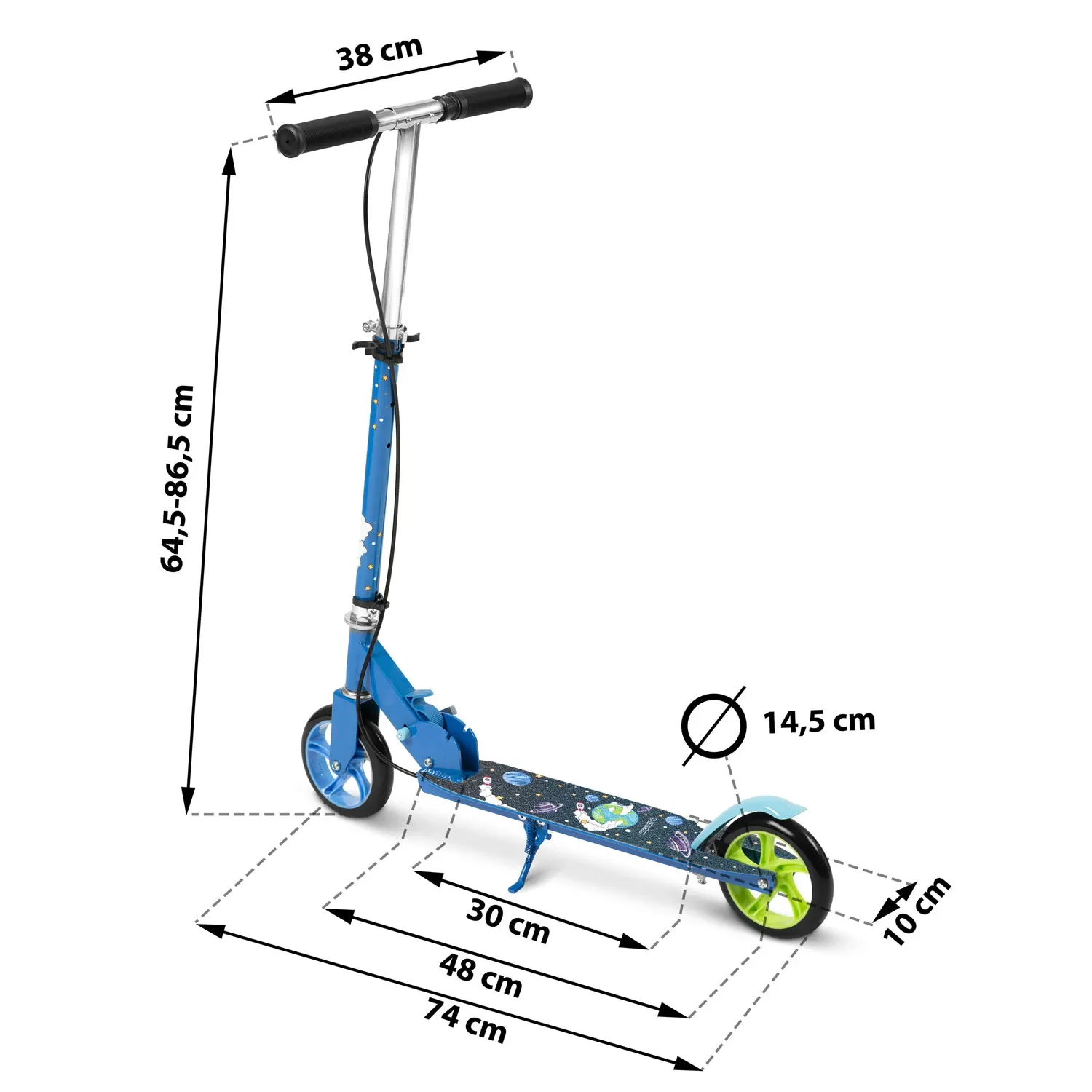 „Ricokids Kodi Cosmos“ paspirtukas - nuotrauka 1