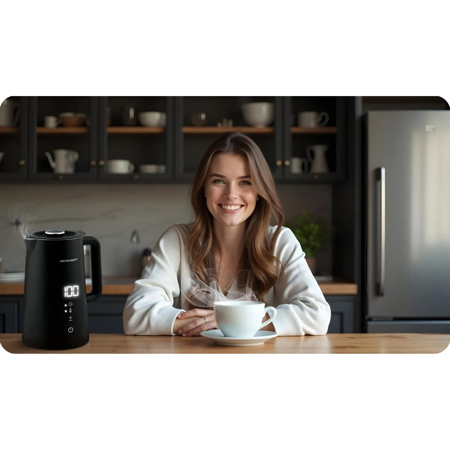 Berdsen BD-709 elektrinis virdulys 1,7 l juodas - nuotrauka 1