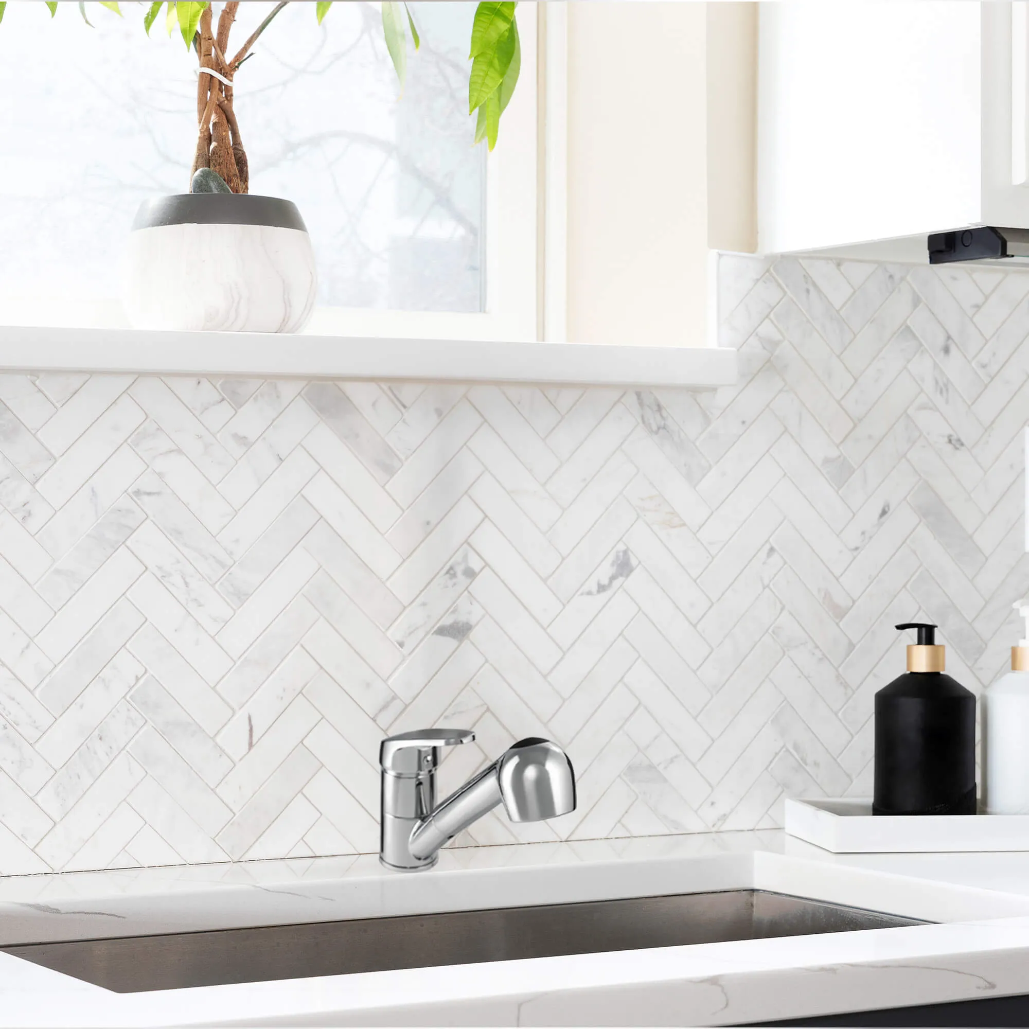 Gospo Atut laisvai pastatomas virtuvės maišytuvas su įvadu, chromuotas