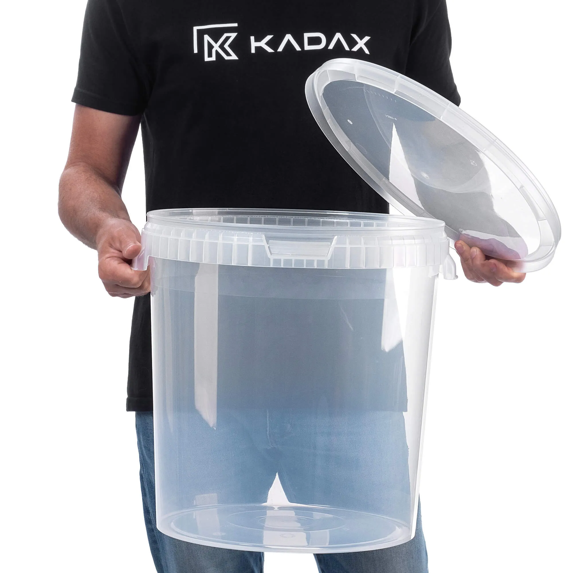 Acerra fermentacijos indas su dangčiu 33L permatomas + čiaupas + kamštis + fermentacijos šliuzas