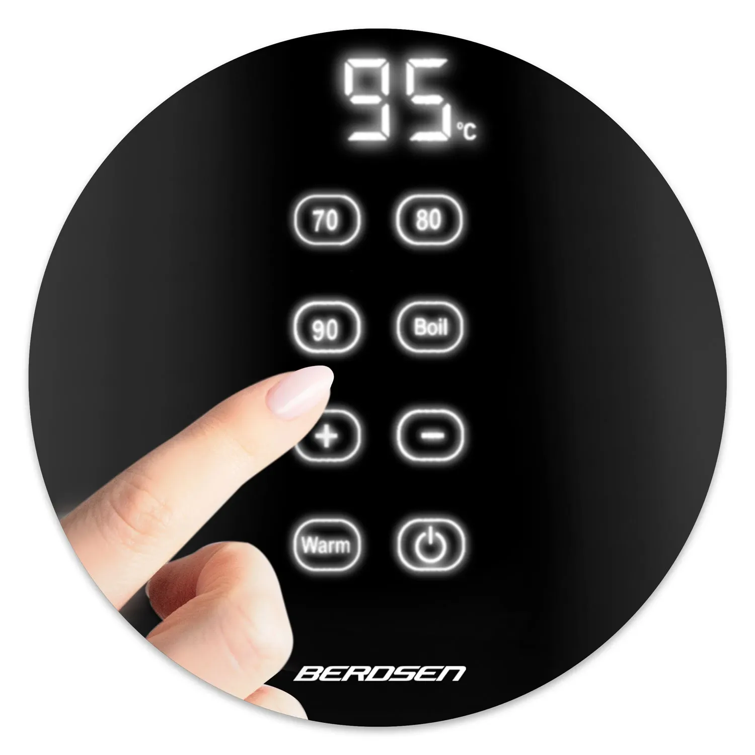 Berdsen BD-706 elektrinis virdulys 1,7 l, juodas - nuotrauka 1