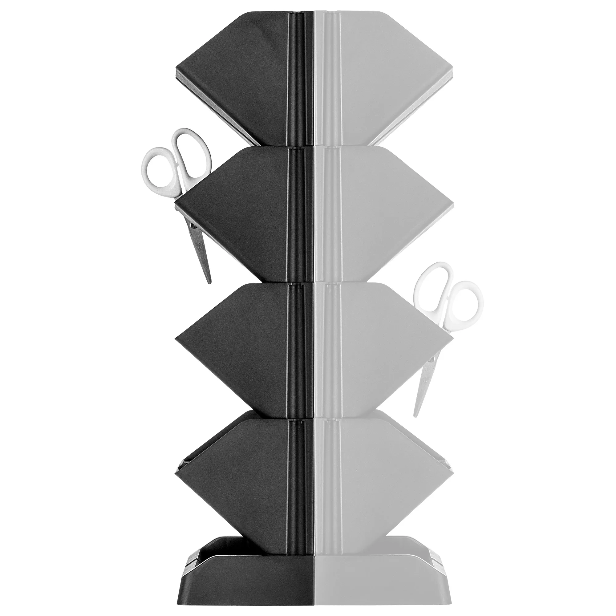 Seres stovintis vertikalus sodas 48 x 19 cm, antracito spalvos