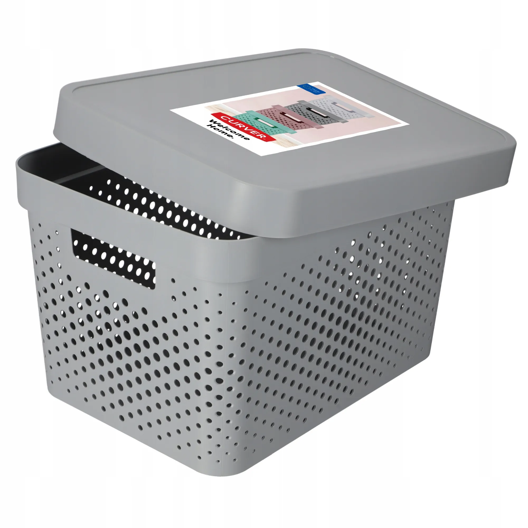 „Curver Infinity Eco“ 17 l talpos indas su dangčiu, pilkas