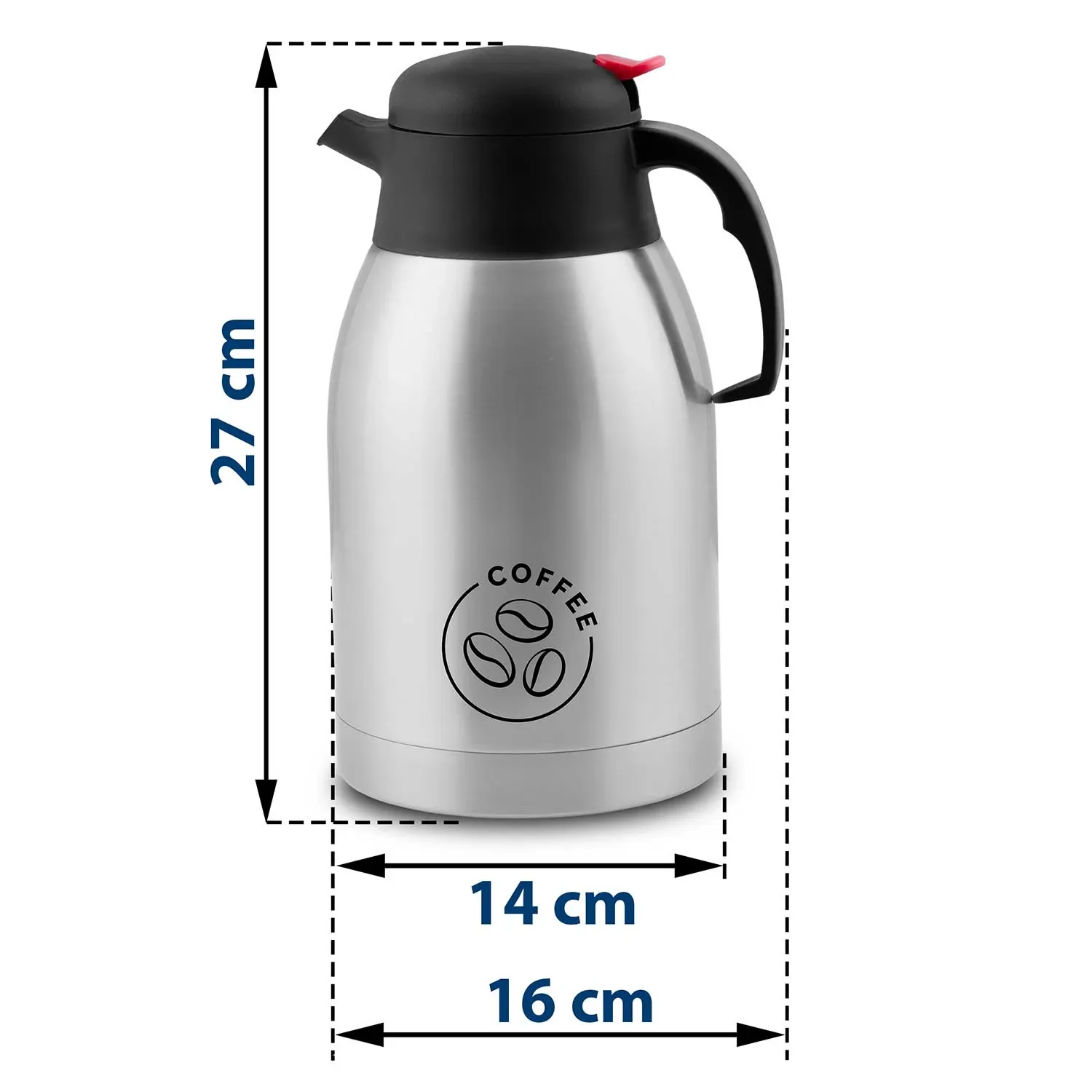 Vakuuminiai ąsočiai kavai ir arbatai, 2 l, Berdsen BD-780 - nuotrauka 1
