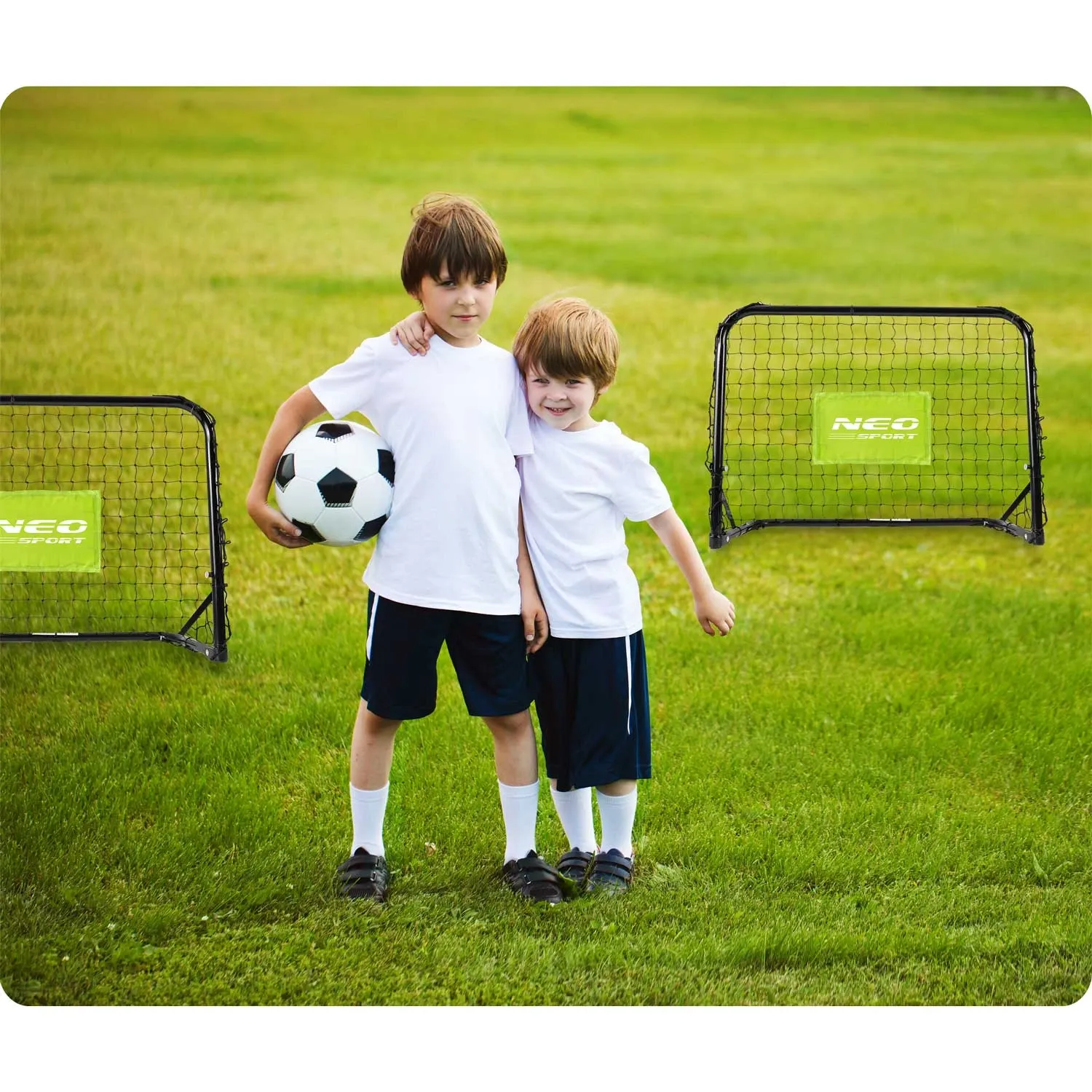 Futbolo vartai - 2 vnt. rinkinys - 60 x 45 x 25 cm NS-461 - nuotrauka 1