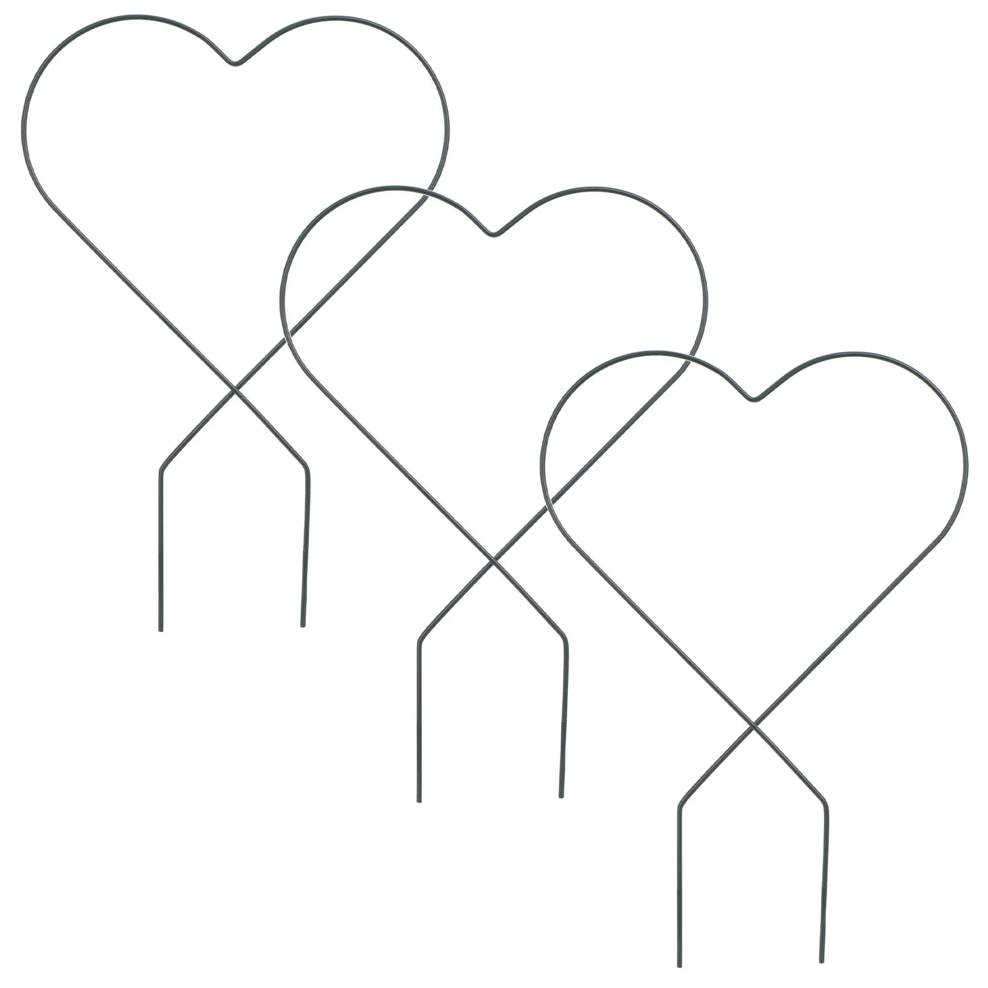 Fora širdies formos puodo laikikliai, 3 vnt.