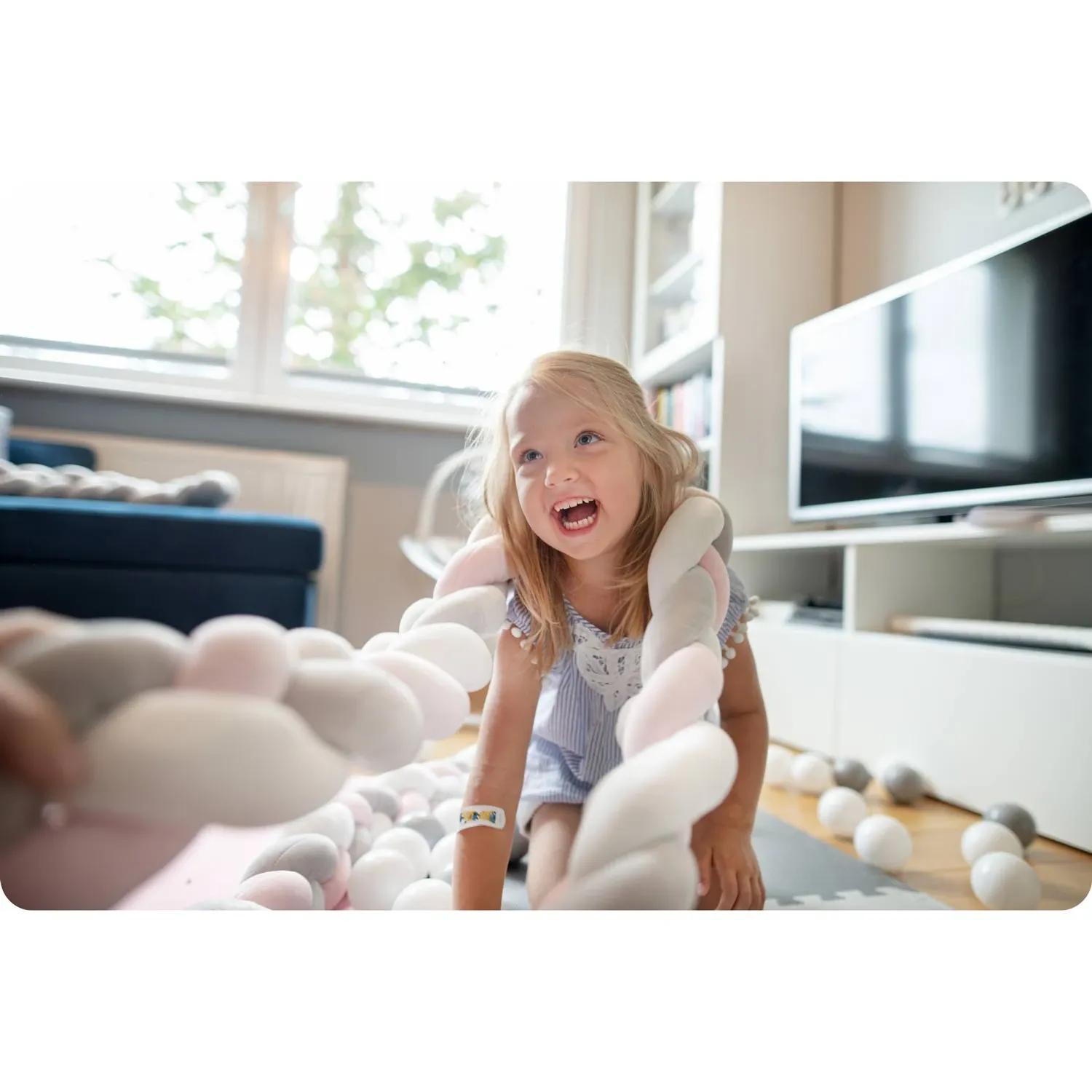 „Ricokids“ 3 m lovelės užvalkalas – rožinis - nuotrauka 1