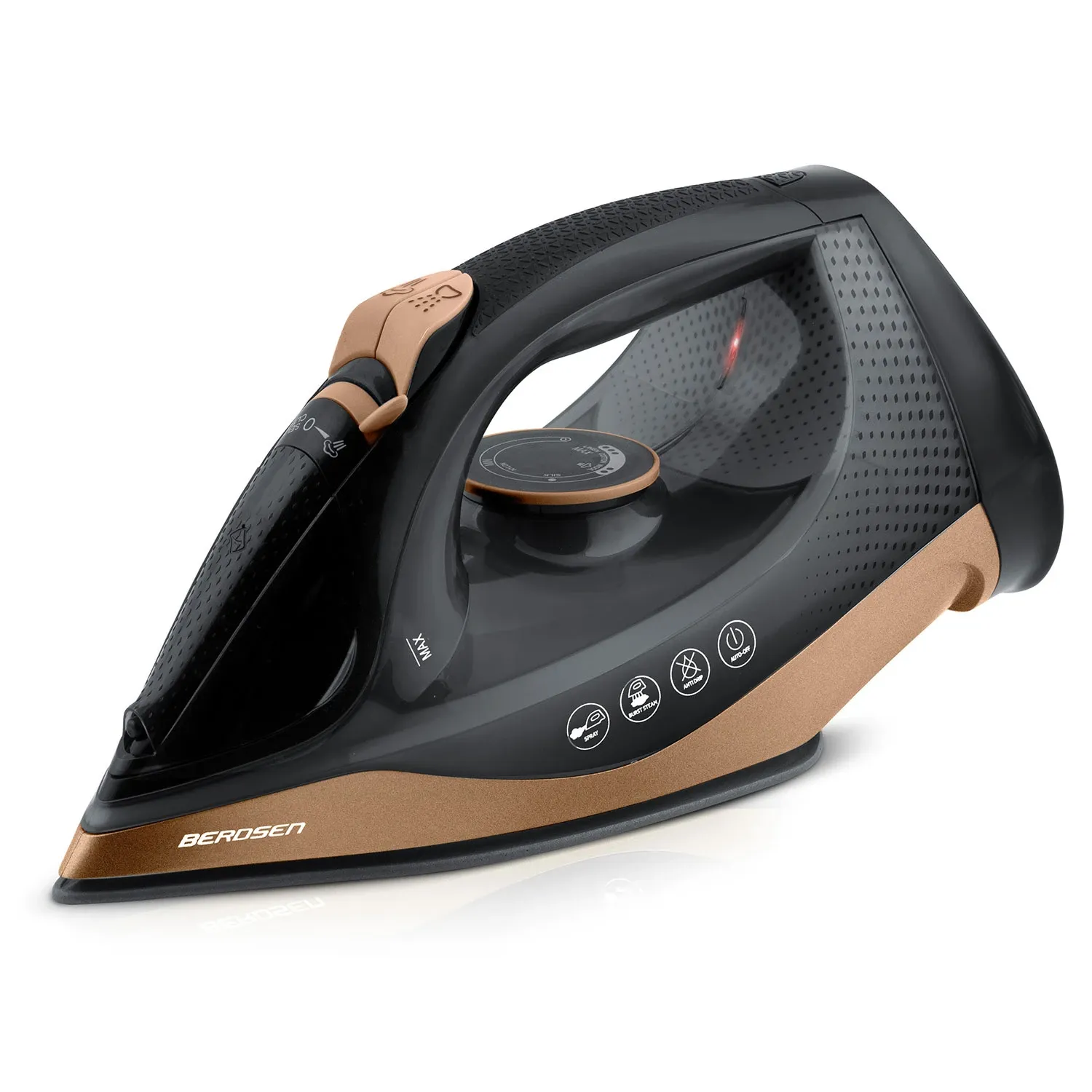 Belaidis garinis lygintuvas 2600 W, Berdsen BD-333, su keramine danga - nuotrauka 1