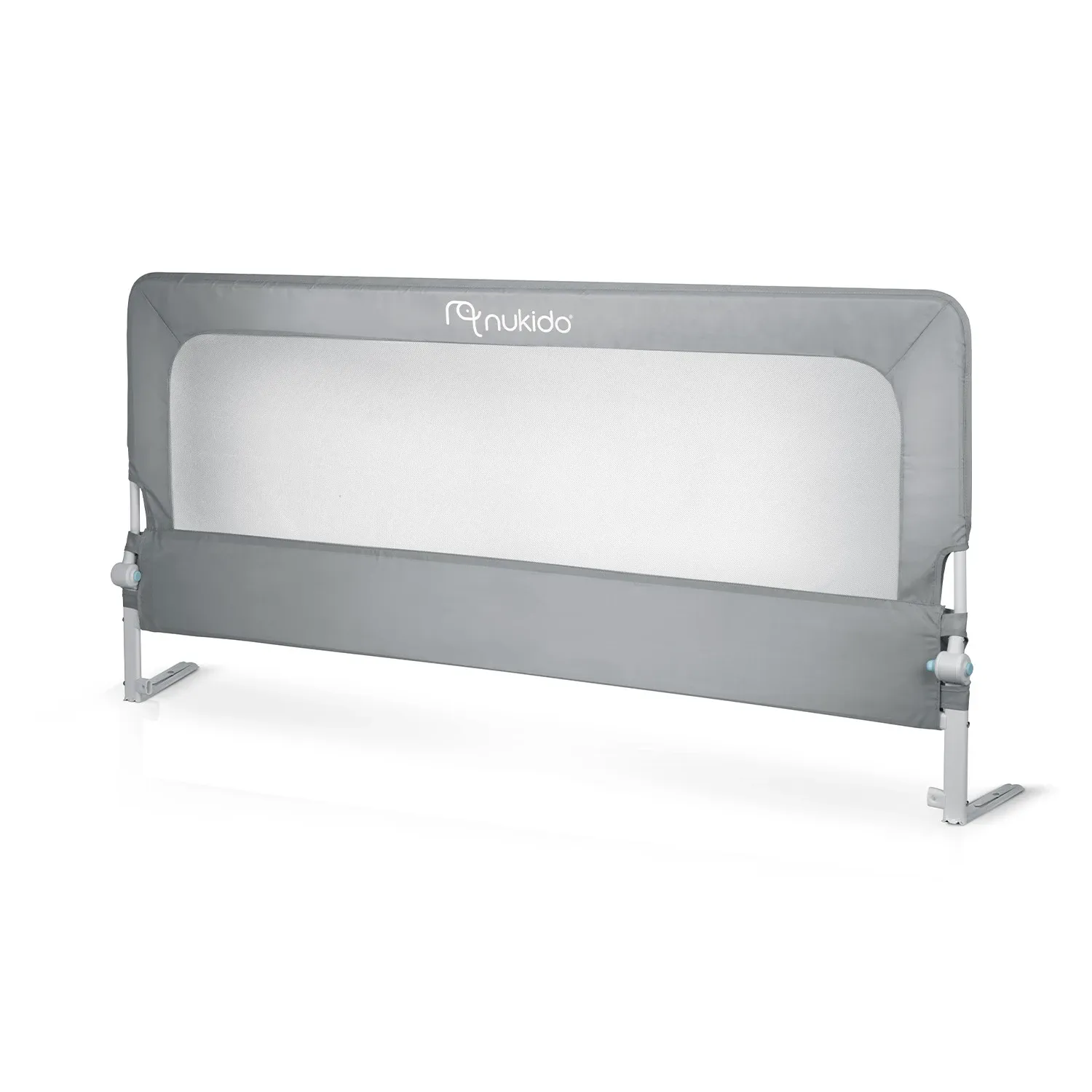 Apsauginė lovos užtvara, apsauginiai varteliai, spyna, 180 cm, Nukido NK-228, pilka - nuotrauka 1