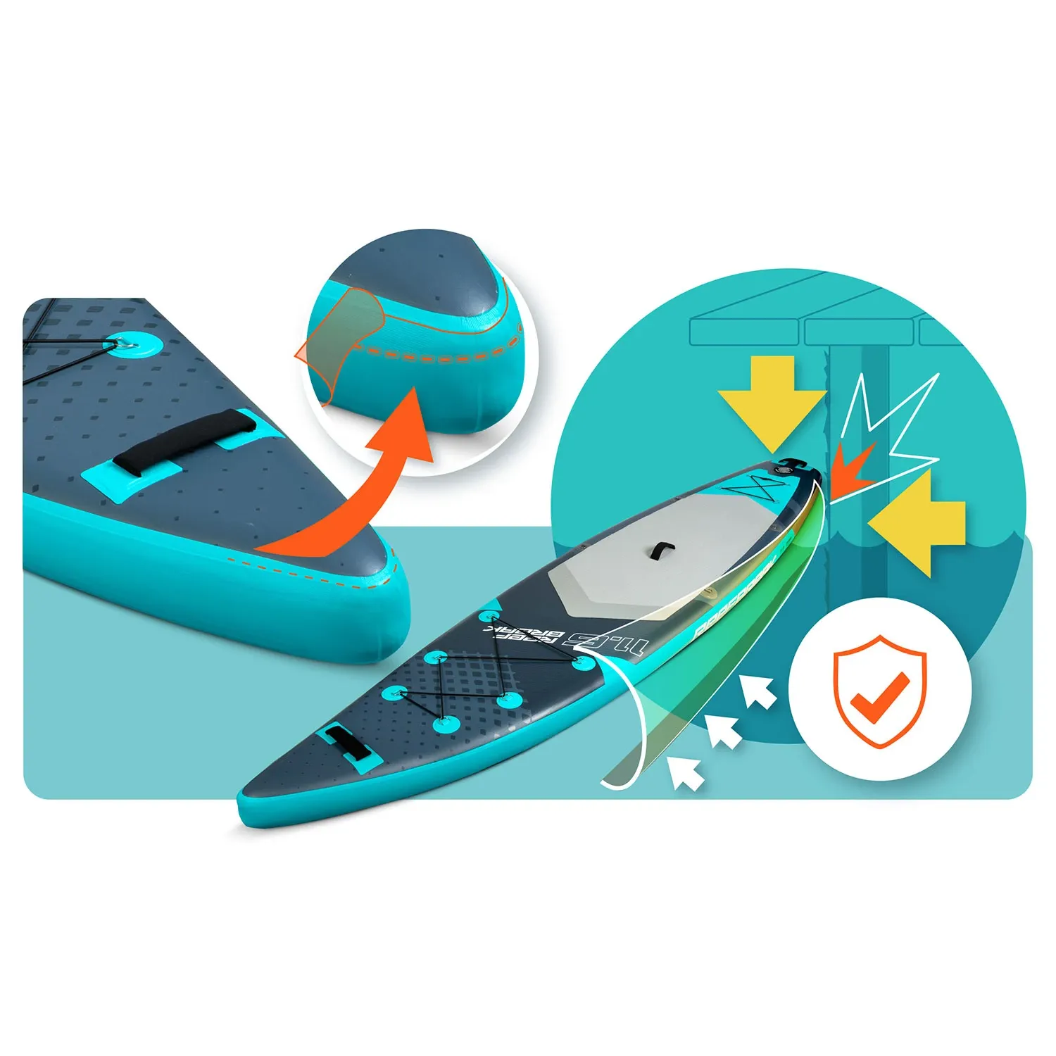 Reefbreak irklentė 350 x 81 x 15 cm Neo-Sport 170107 - nuotrauka 1