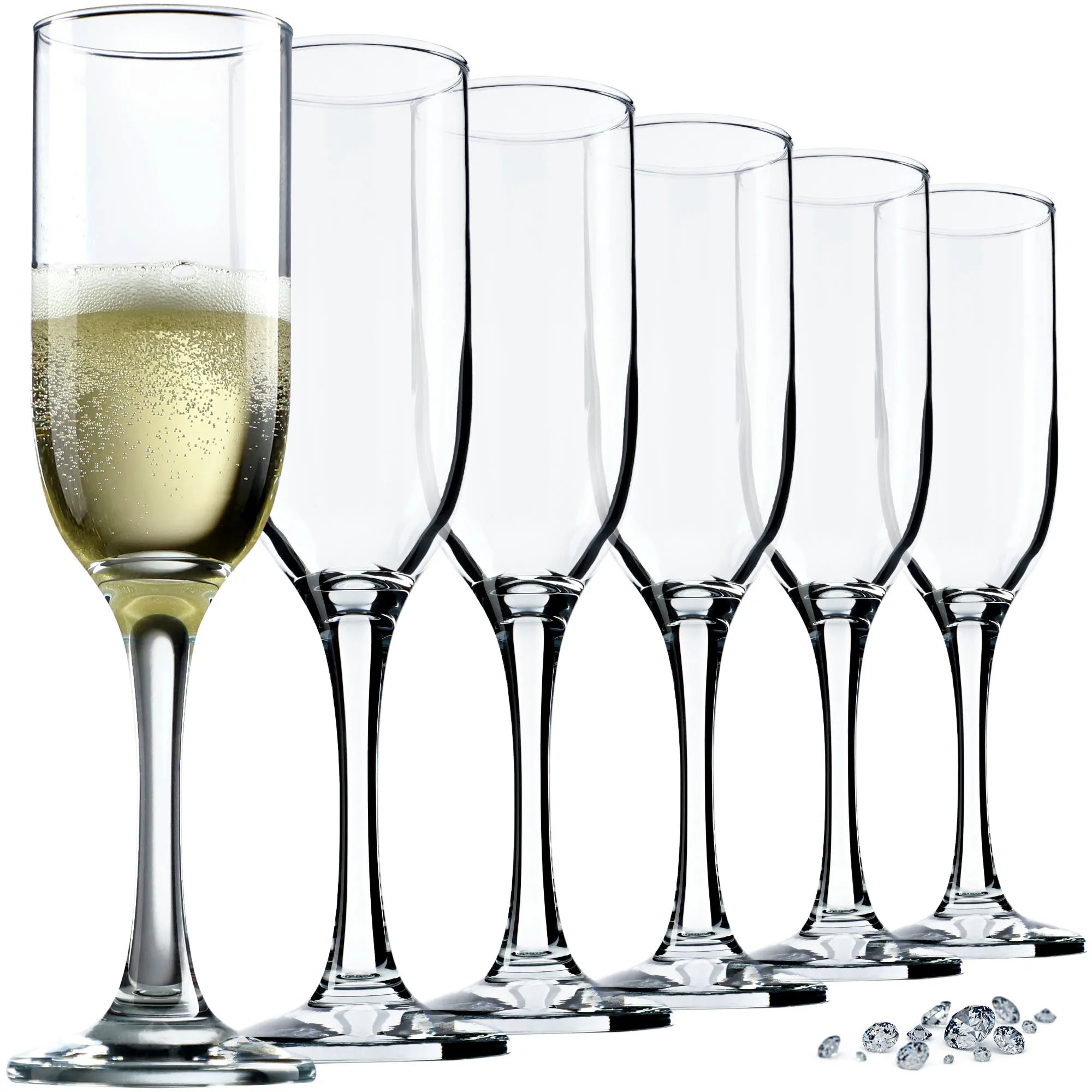 Lampi šampano taurės 210 ml, 6 vnt.