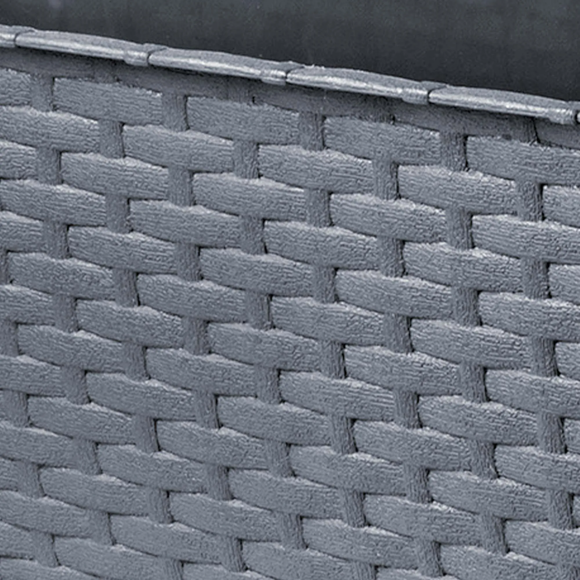 Balkono dėžė su rankenomis Castro grafito spalvos 60cm