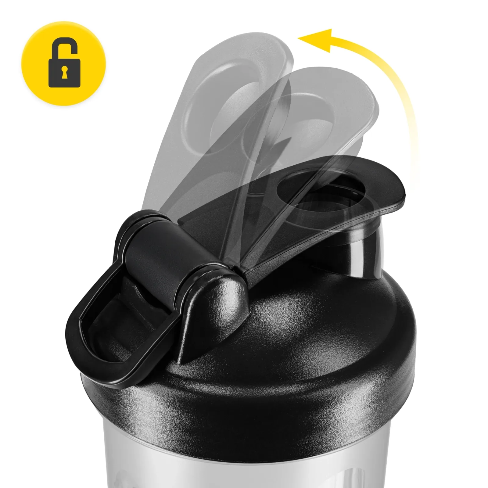 PRO sportinis maisto papildų plaktuvas su tinkleliu 650 ml